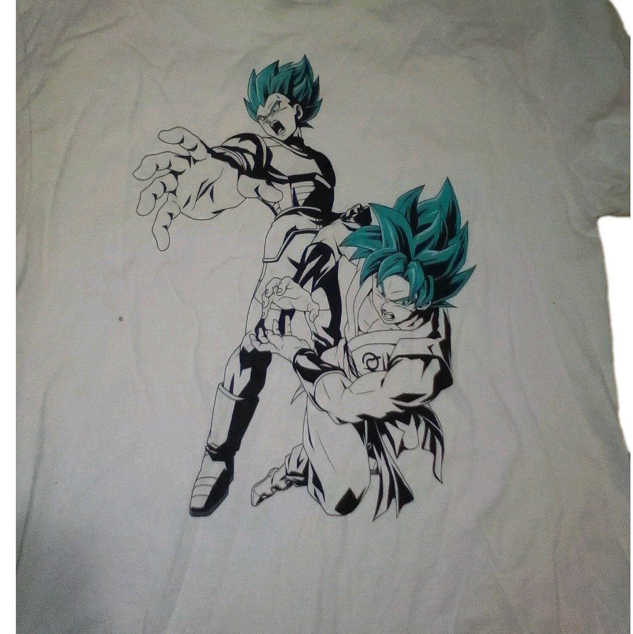 DragonBall Animation T-Shirt With Two Stains As Shown In The Pictures Above