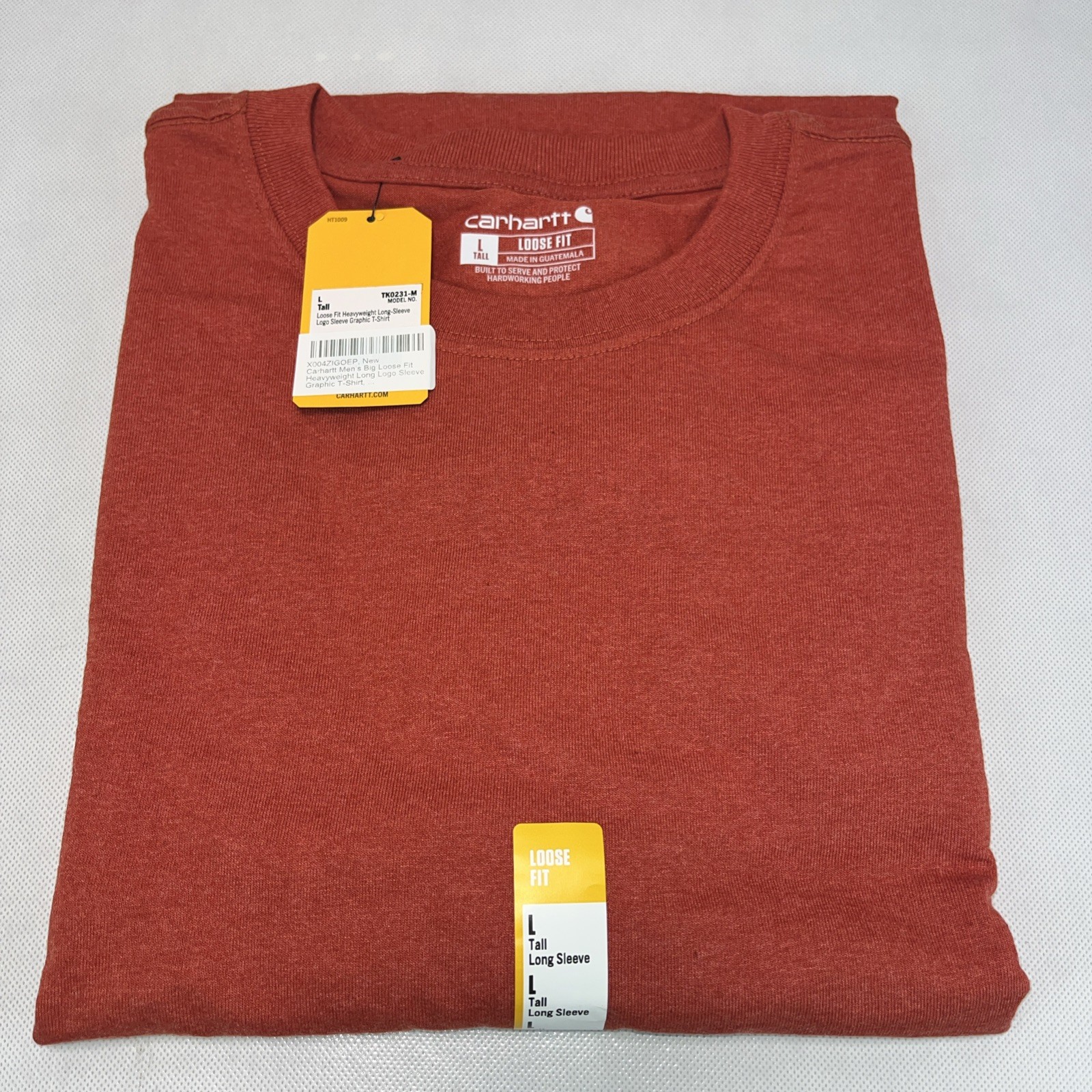 CARHARTT MEN&rsquo;S K231 LONG SLEEVE GRAPHIC TEE LARGE TALL