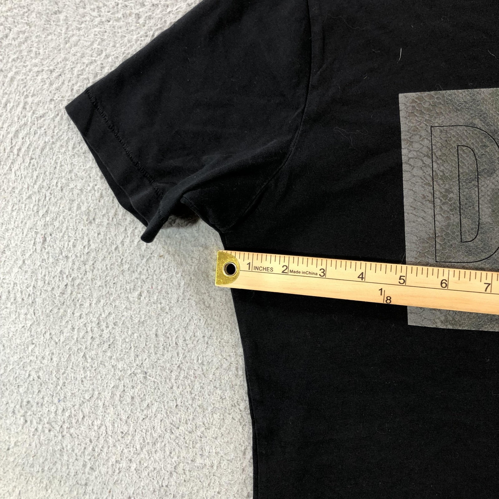 Diesel Shirt Mens Small Black Get Under My Skin Graphic Logo Tee Short Sleeve