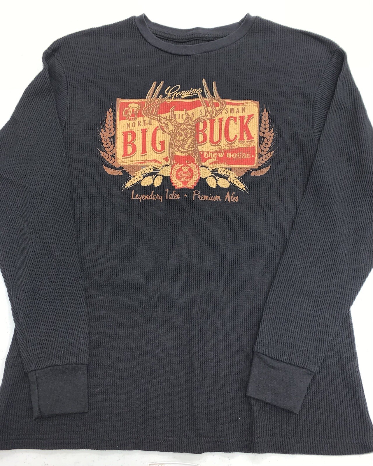 Big Buck – Brewhouse – Shirt Size – Adult Large -Black – Long Sleeve Knit
