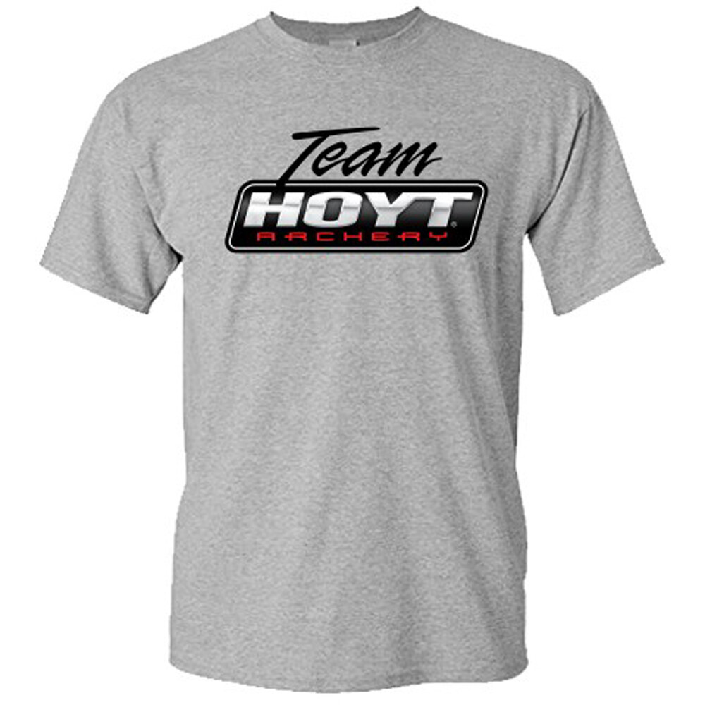Team Hoyt Archery Hunting Hunter Men&rsquo;s Gray T-Shirt S-5XL