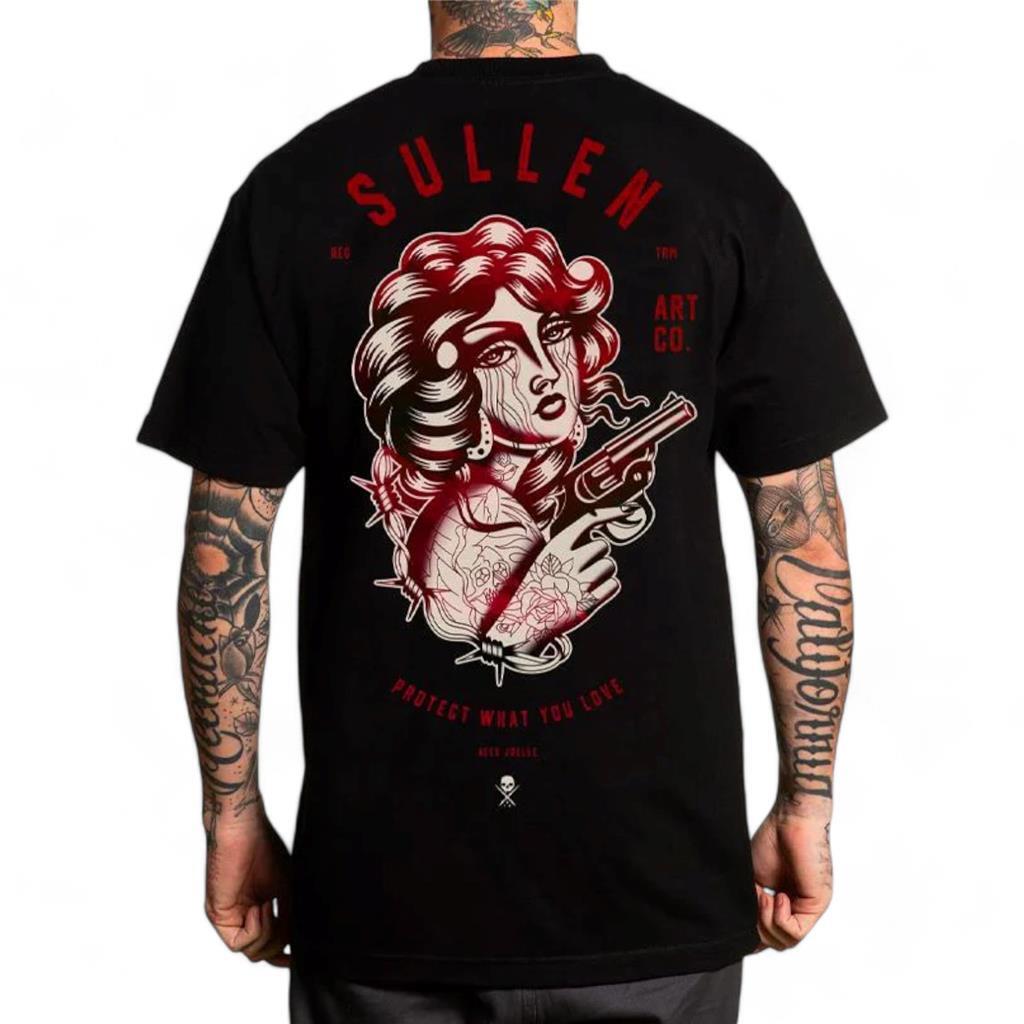 Men&rsquo;s Sullen Art Collective Heart Broken Black Premium Y2K Tee T-Shirt S-4XL