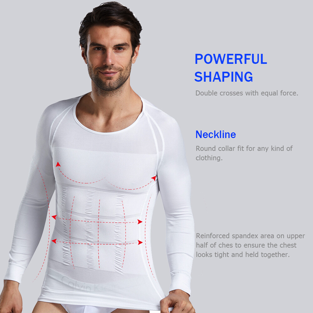 Men&rsquo;s Slimming Body Shaper Vest Compression Shirt Workout Tank Tops Abdomen Slim