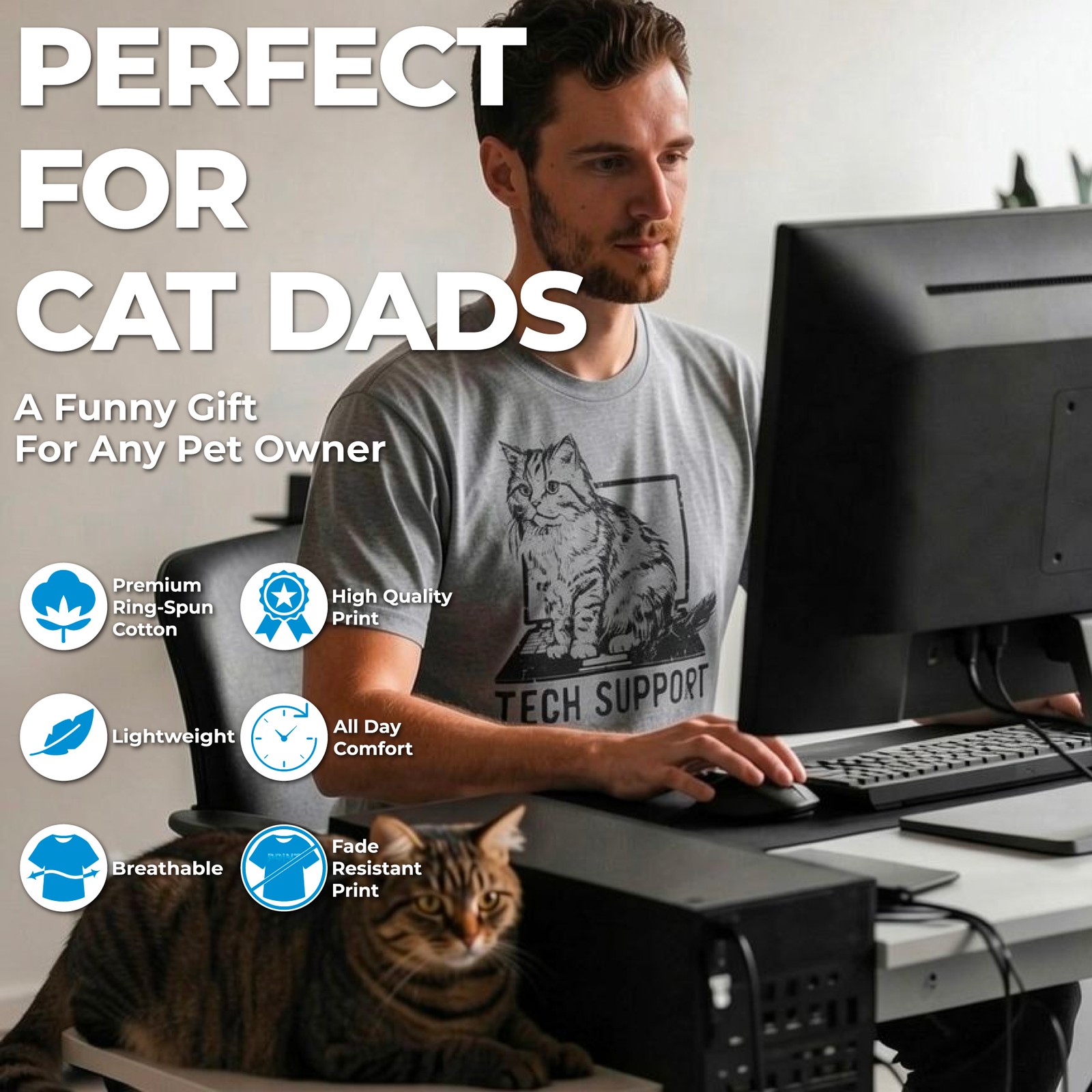 Mens Go Get Em Tiger T Shirt Funny Motivational Big Cat Tee