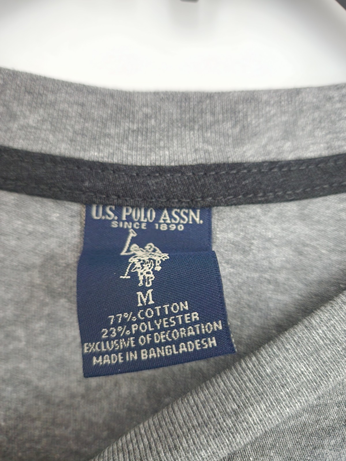 NWT US Polo Assn. long sleeve tee Grey logo size medium