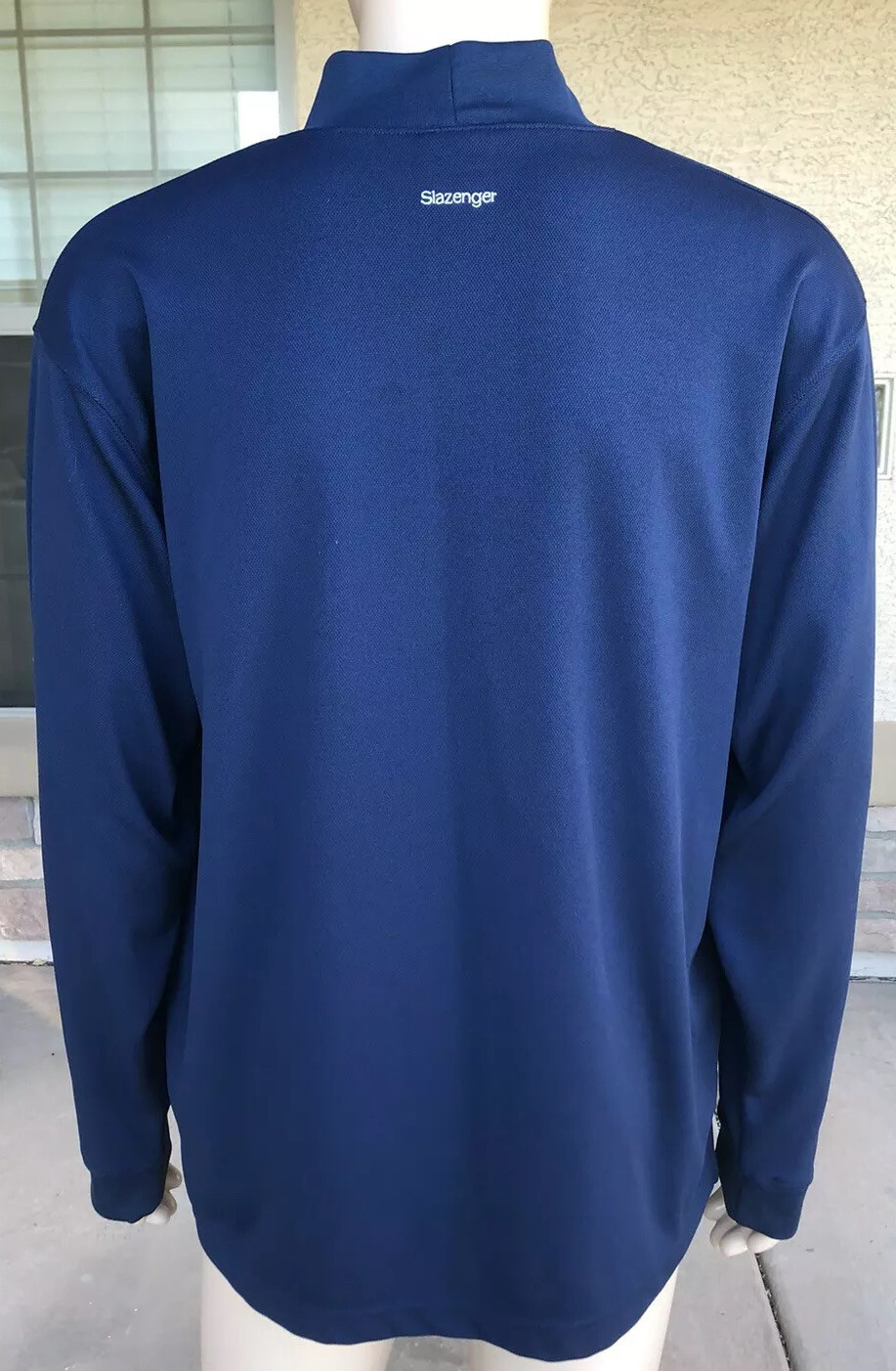 Vintage 90s Slazenger Long Sleeve Outdoor Exercise Shirt Swaziland Made Large