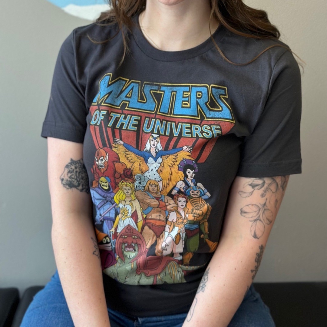 MASTERS OF THE UNIVERSE THE WHOLE GANG Adult Unisex T-Shirt He-Man SM-2XL