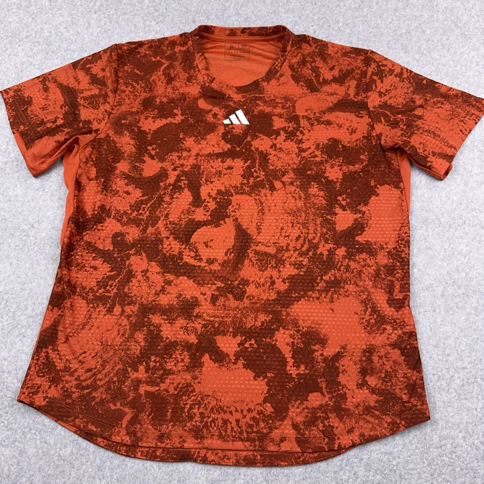 Adidas Tennis Paris Heat.RDY FreeLift Tee Men&rsquo;s XL Slim Fit Orange Lightweight
