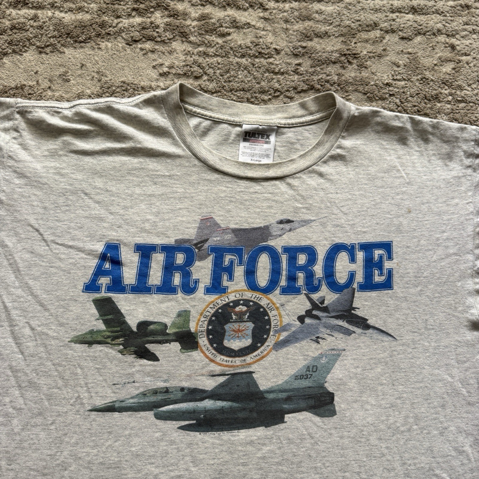 Vintage 90s Tultex United States Air Force Tee Men’s XL Military USAF Jets USA