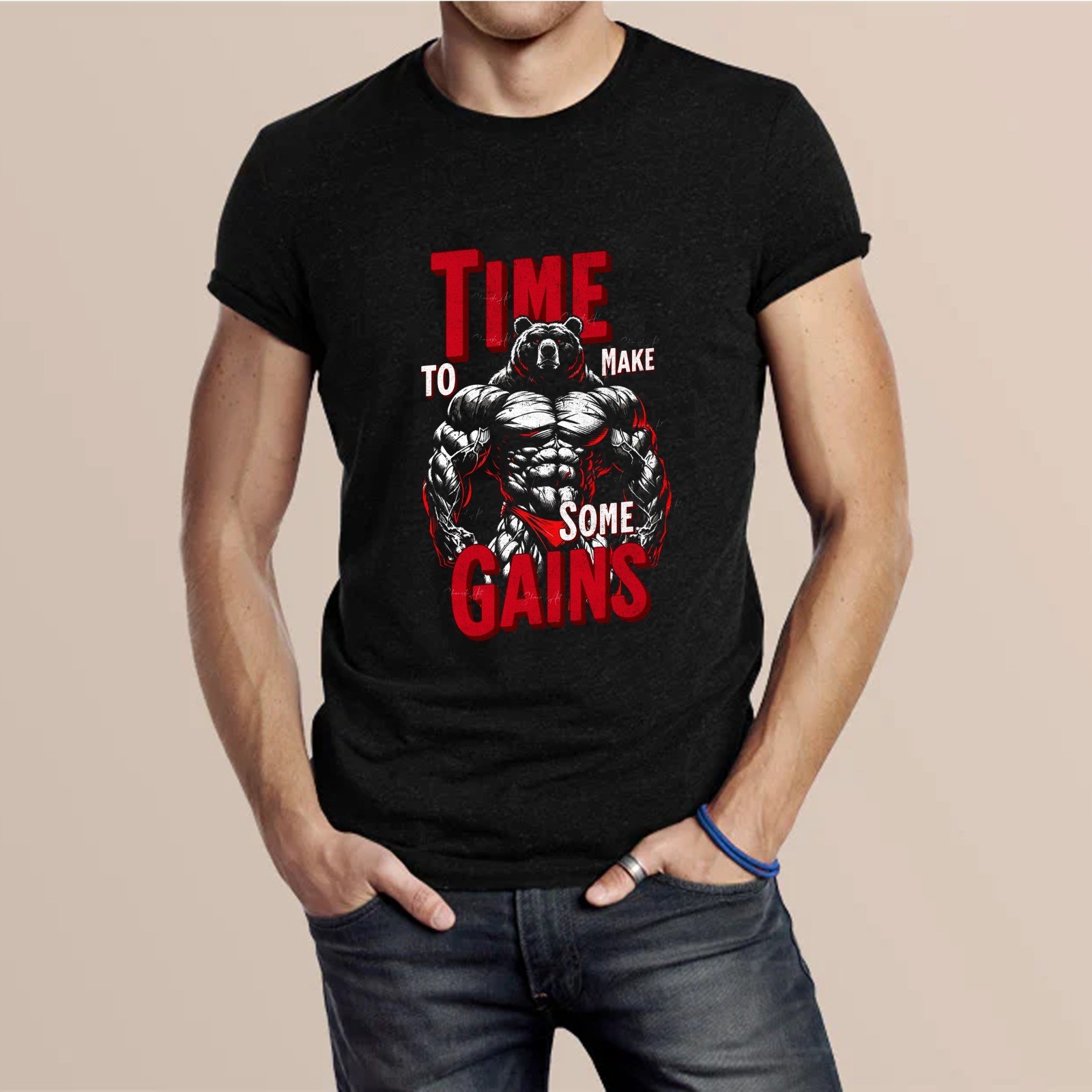 Men’s Premium Printed Black T-Shirt | Soft Cotton Tee | Trendy Casual Top