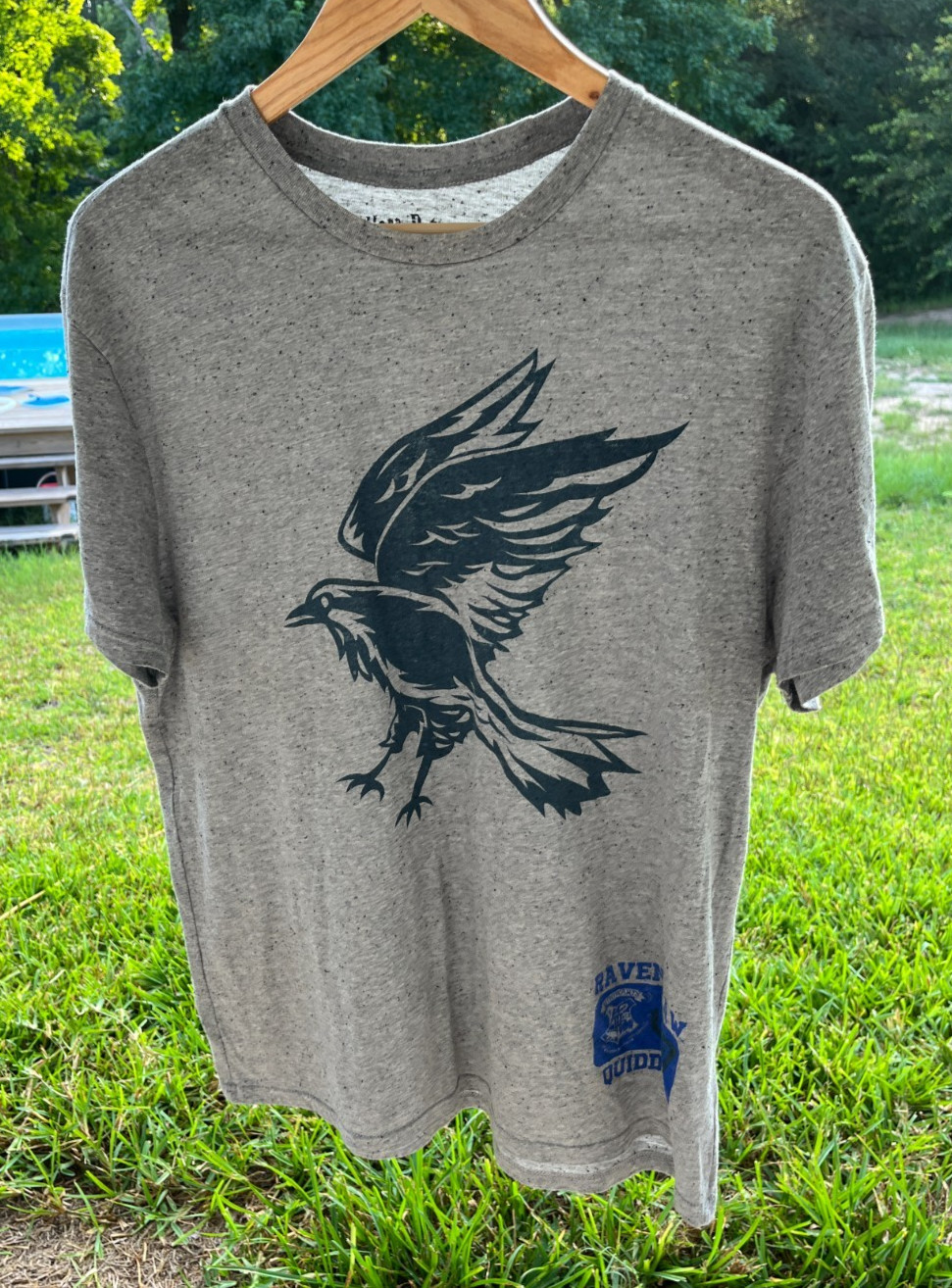HARRY POTTER ~ RAVENCLAW ~ QUIDDITCH HOGWARTS 07 GRAY T-SHIRT ~ SIZE XL