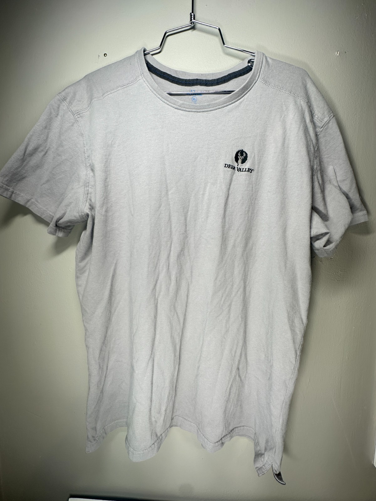 Kuhl Wildfibre Deer Valley Logo T Shirt Mens XL Gray Organic Cotton Tee