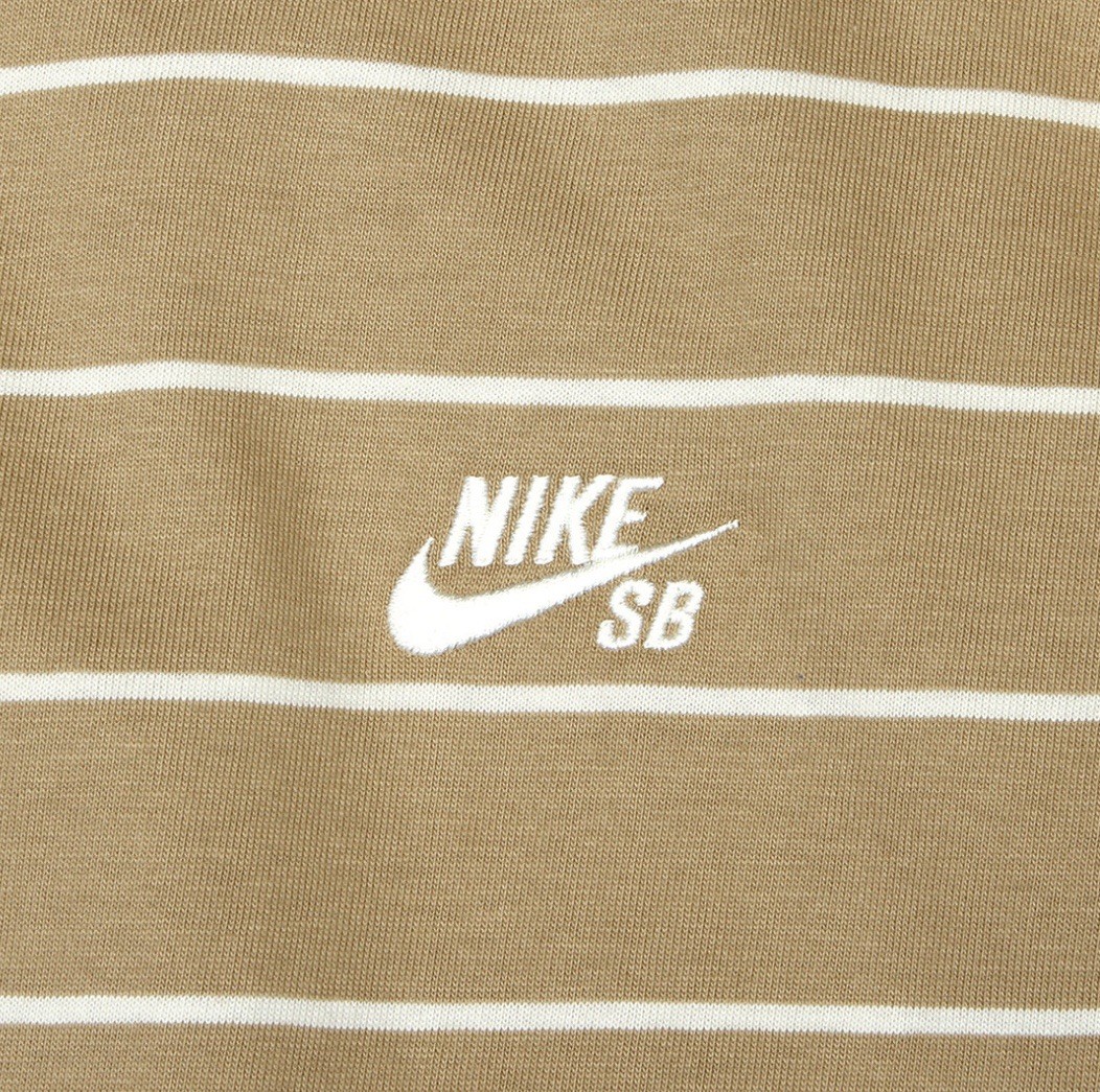 Nike SB Max90 Striped Skate Tee T-Shirt HJ0812-297 Beige White NWT Size L