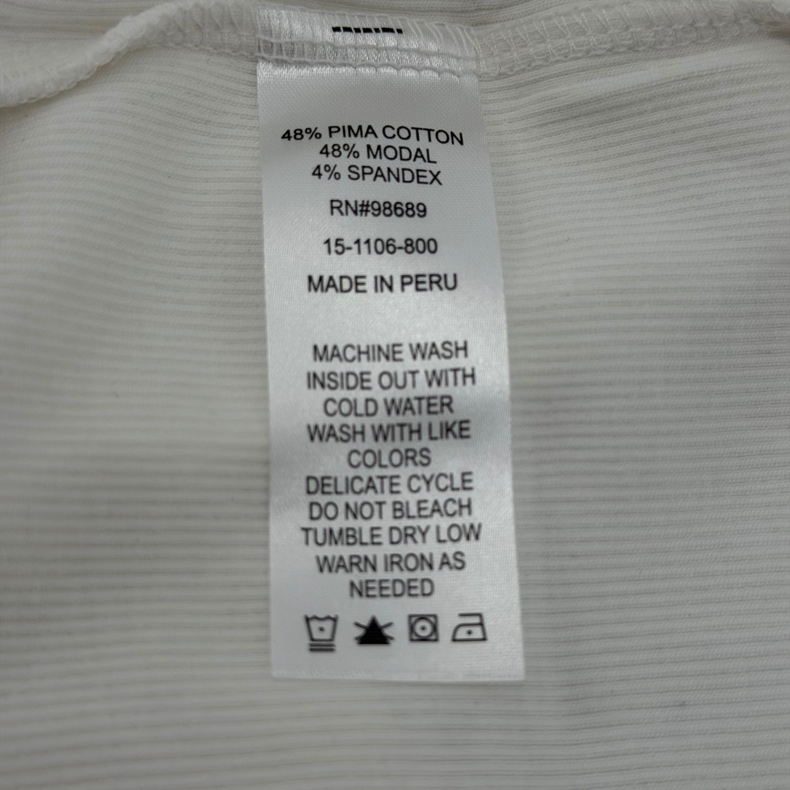 Todd Snyder Tank Top Mens m White Ribbed Tank Top KN1270422 Pima Cotton Modal