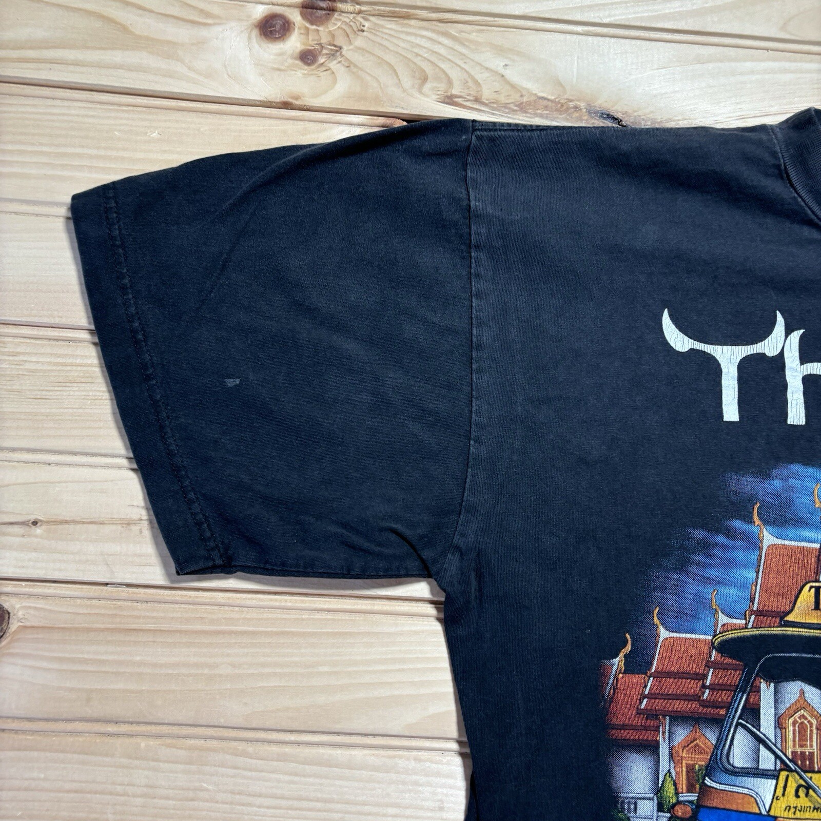 Vintage 90s Thailand Tuk Tuk Thai Classic Standard Car Shirt Size XL