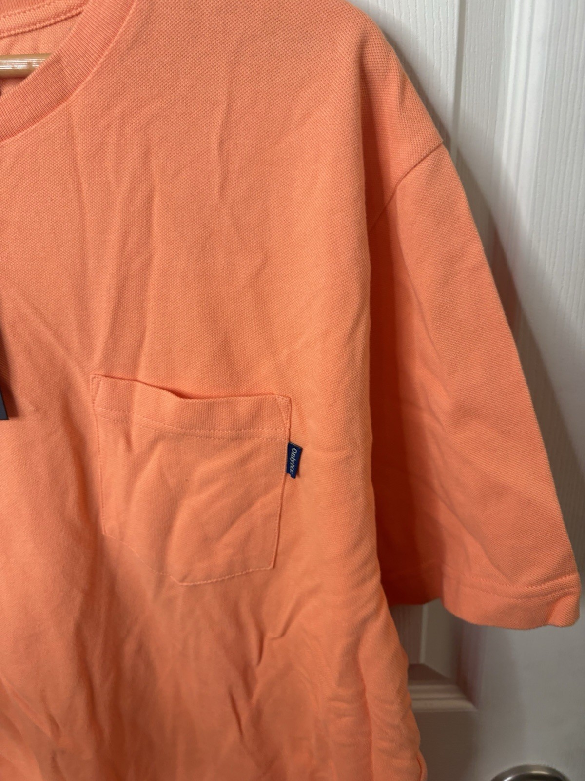 Only NY Pocket T Shirt XXL Orange 100% Cotton Streetwear NWT
