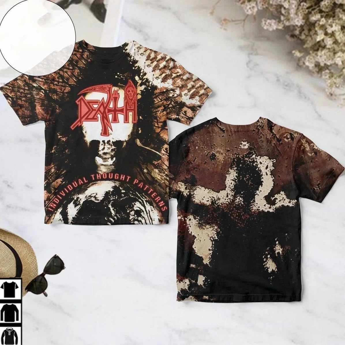 Death Individual Thought Patterns Album Cover 3DT Shirt Full Size S-5XL AB101