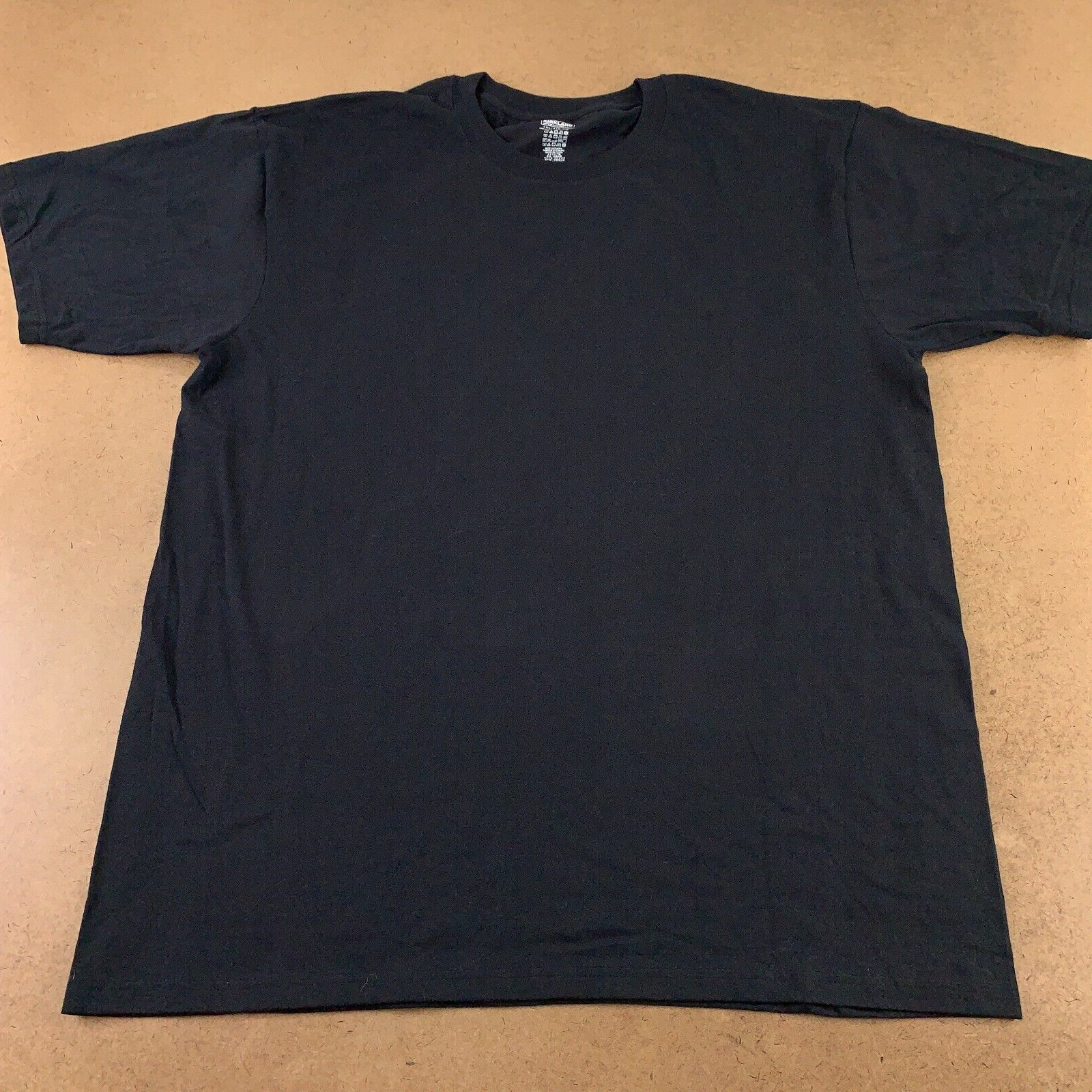 Kirkland Men&rsquo;s Size 3XL Black Cotton Short Sleeve Crew Neck T-Shirt New