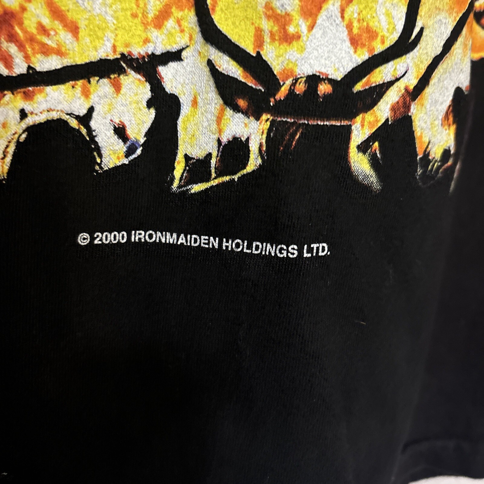 Iron maiden the Wicker Man T-shirt From 2000 Rare