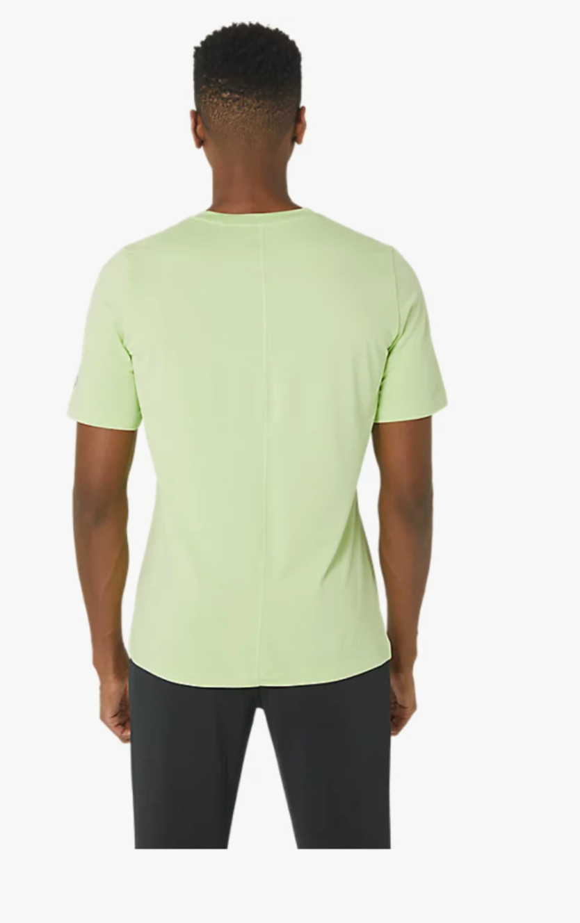 ASICS MEN&rsquo;S SHORT SLEEVE HTHR TECH TOP Lime Green Heather 3XL