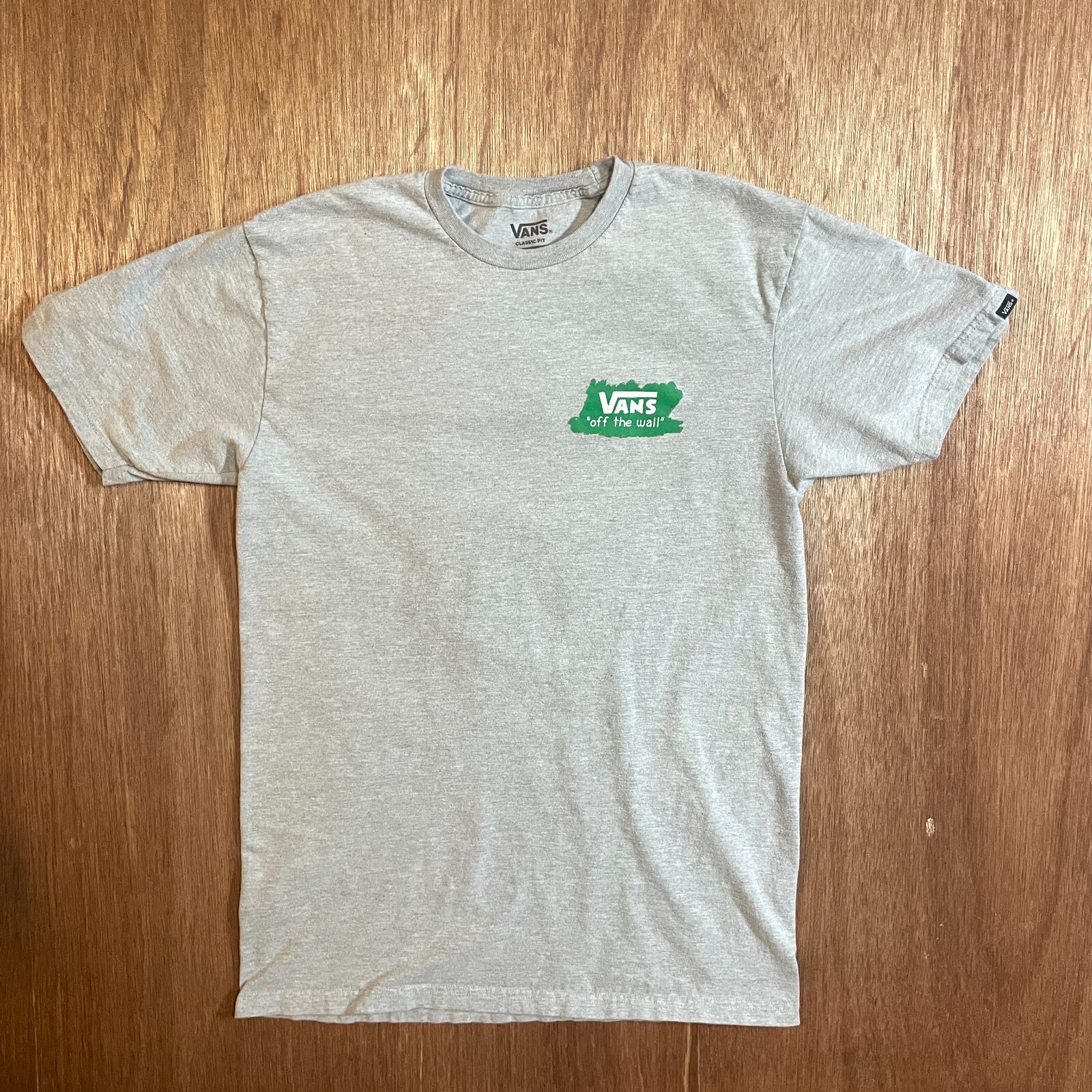 VANS Christmas Tree Medium Gray Short Sleeve T-Shirt