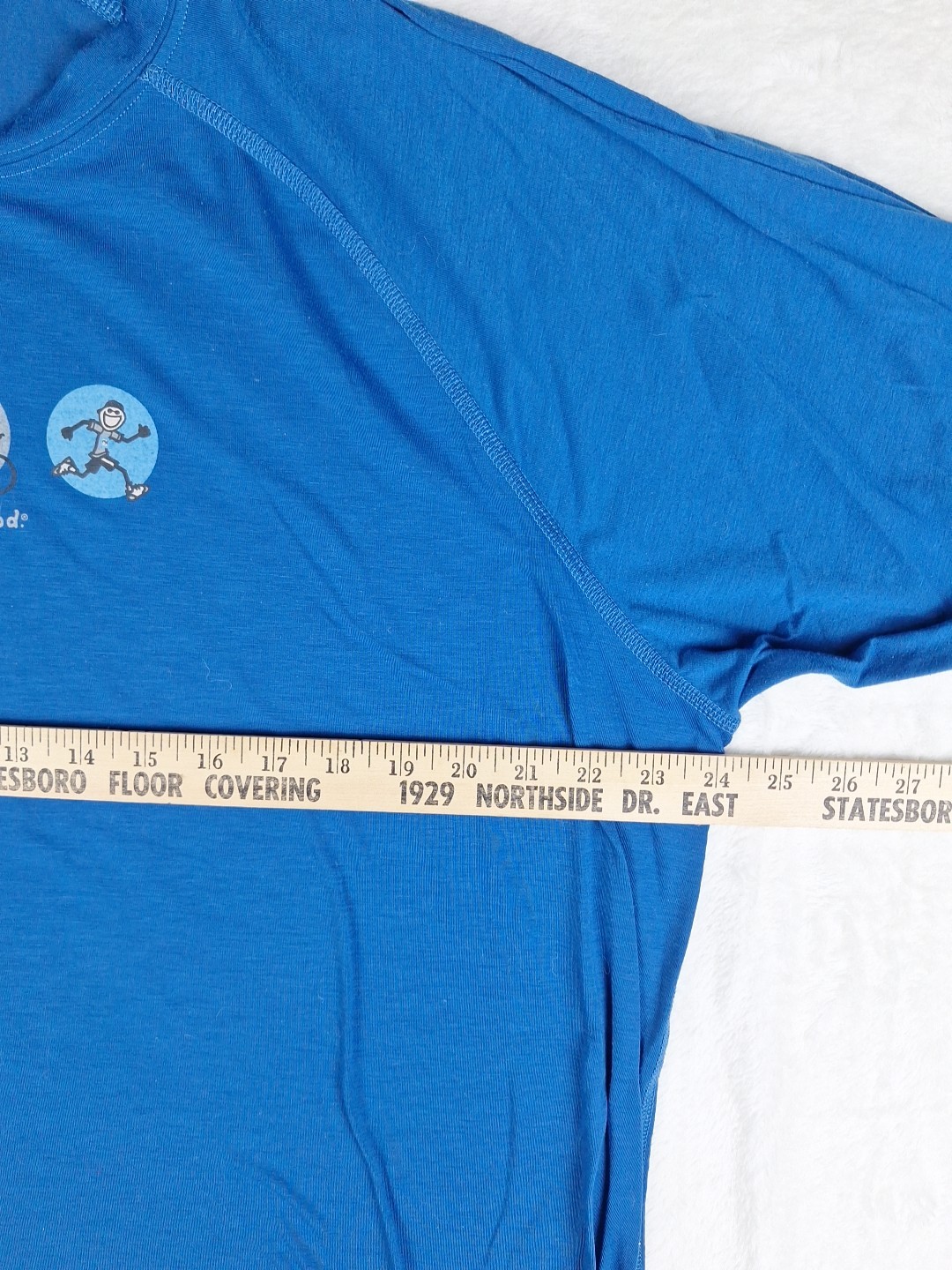 Life Is Good Good Move Mens XL Semi Fitted Blue T Shirt Triathlon Triathlete