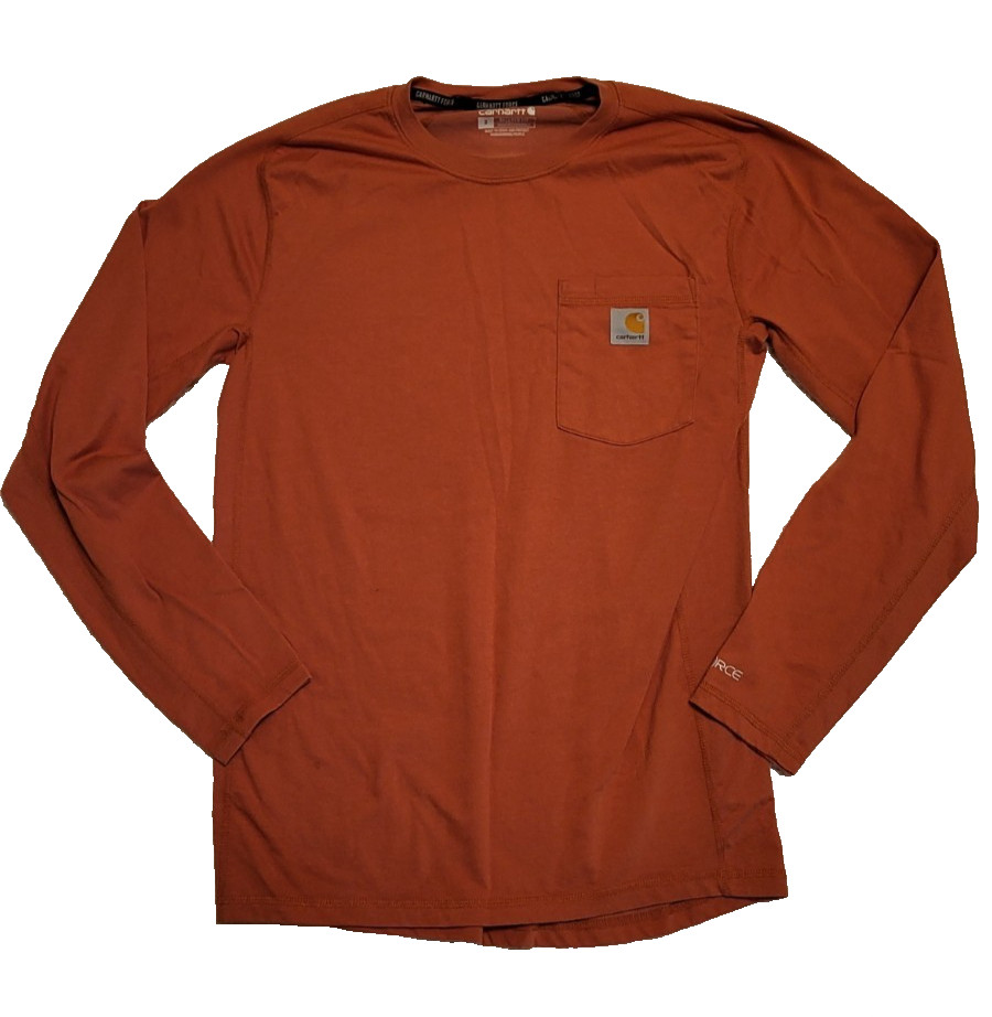 Carhartt Force Relaxed Fit Long Sleeve Pocket T-Shirt TK4617 ORANGE S