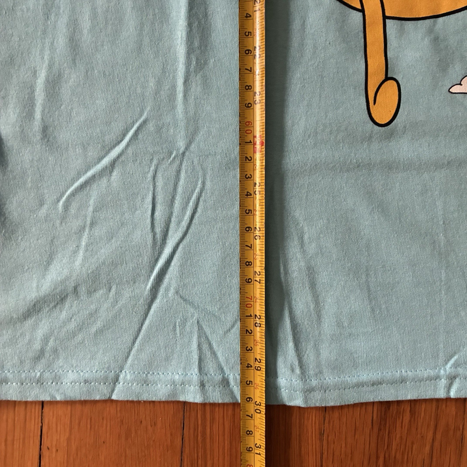 Adventure Time with Finn & Jake Men&rsquo;s Blue Cartoon Graphic Tee T-Shirt Sz Large