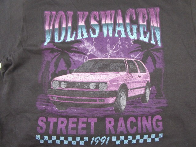 Volkswagen Official License Street Racing 1991 Black T-Shirt Men&rsquo;s Medium