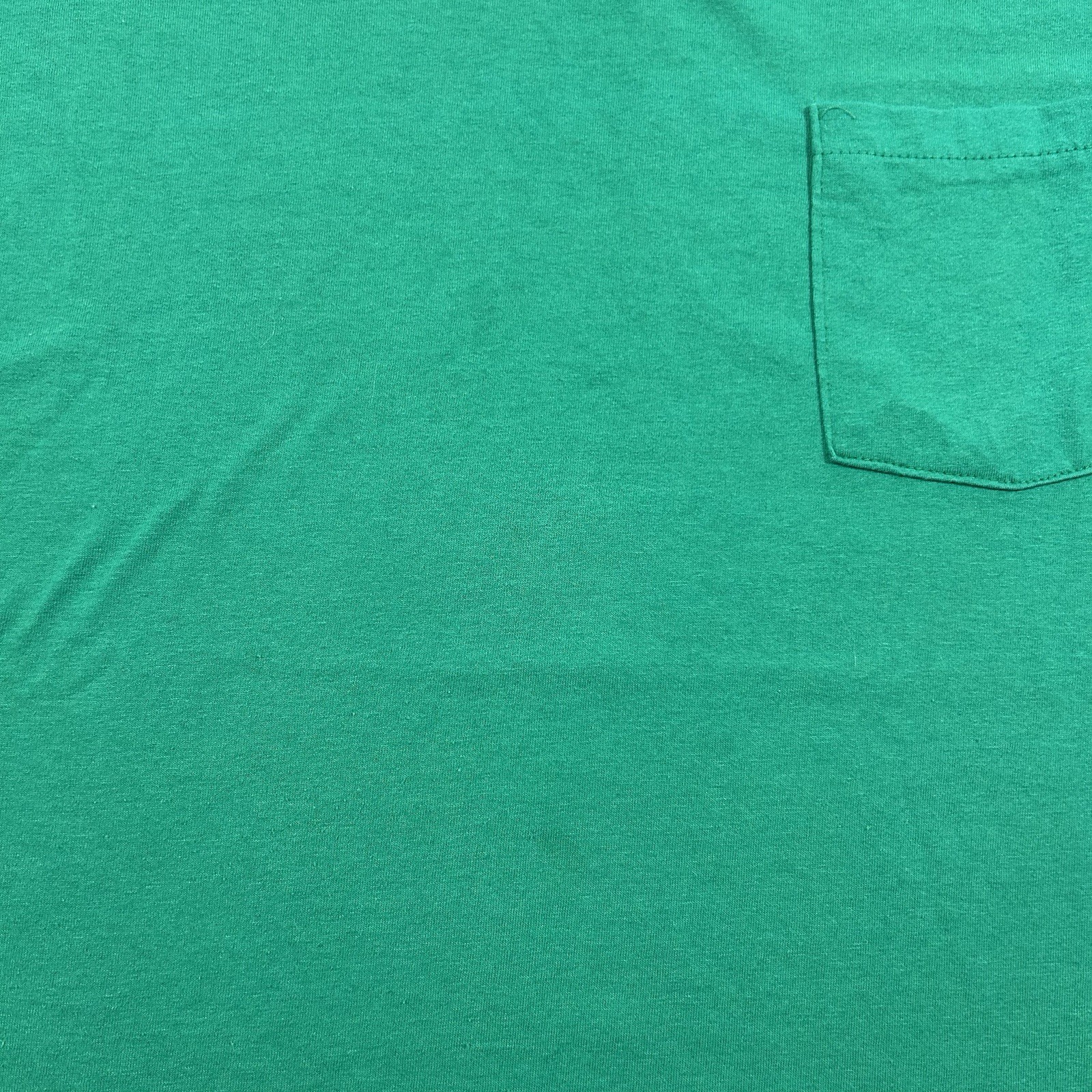 Vintage 90s Fruit of the Loom Selvedge Pocket T Shirt Men&rsquo;s Size Large Green
