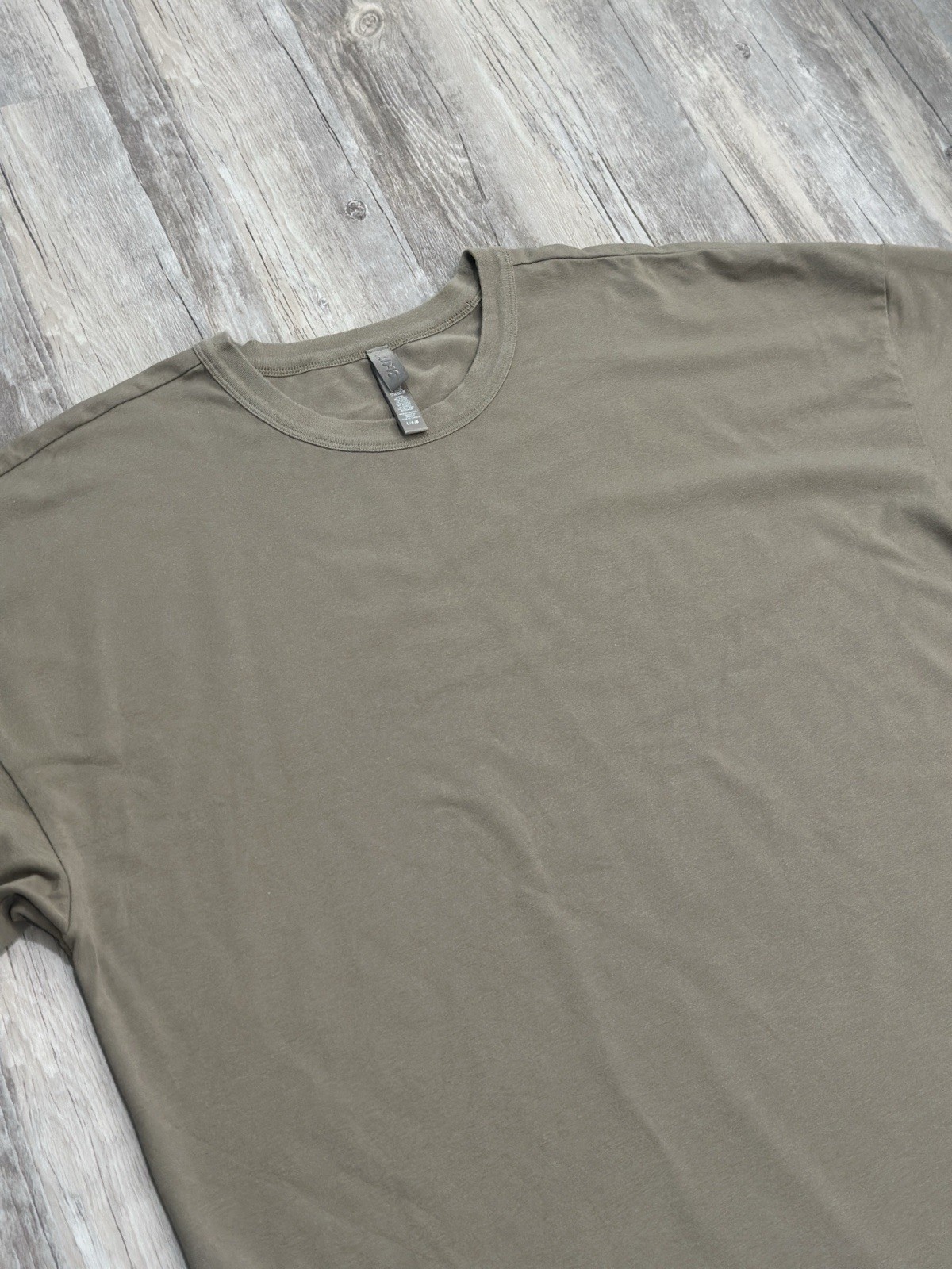 Skims Men’s Jersey Lounge Short Sleeve Crew Neck Basic Shirt Taupe/brown Large
