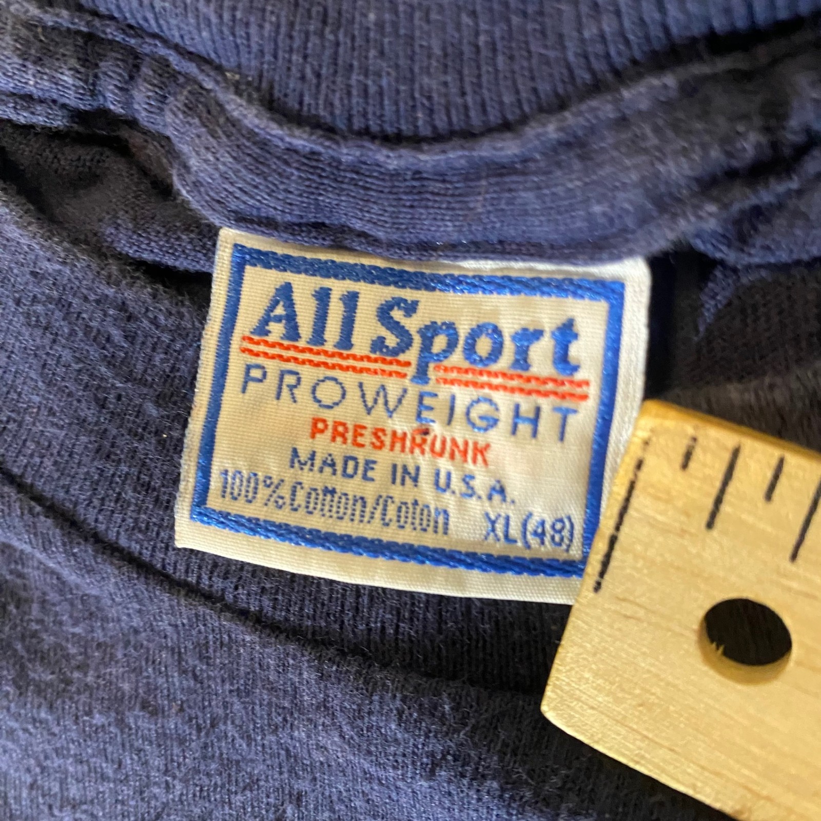AllSport Shirt Mens XL Navy 1996 The Three Stooges DEMOCRAT Graphic Cotton Tee