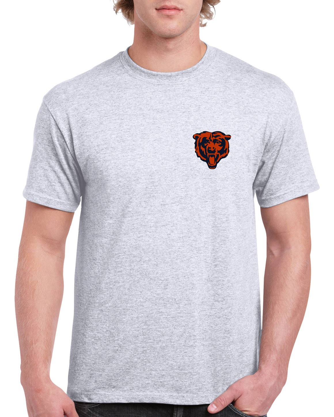 Bears Chest T-Shirt Chicago Football C Da GCB03