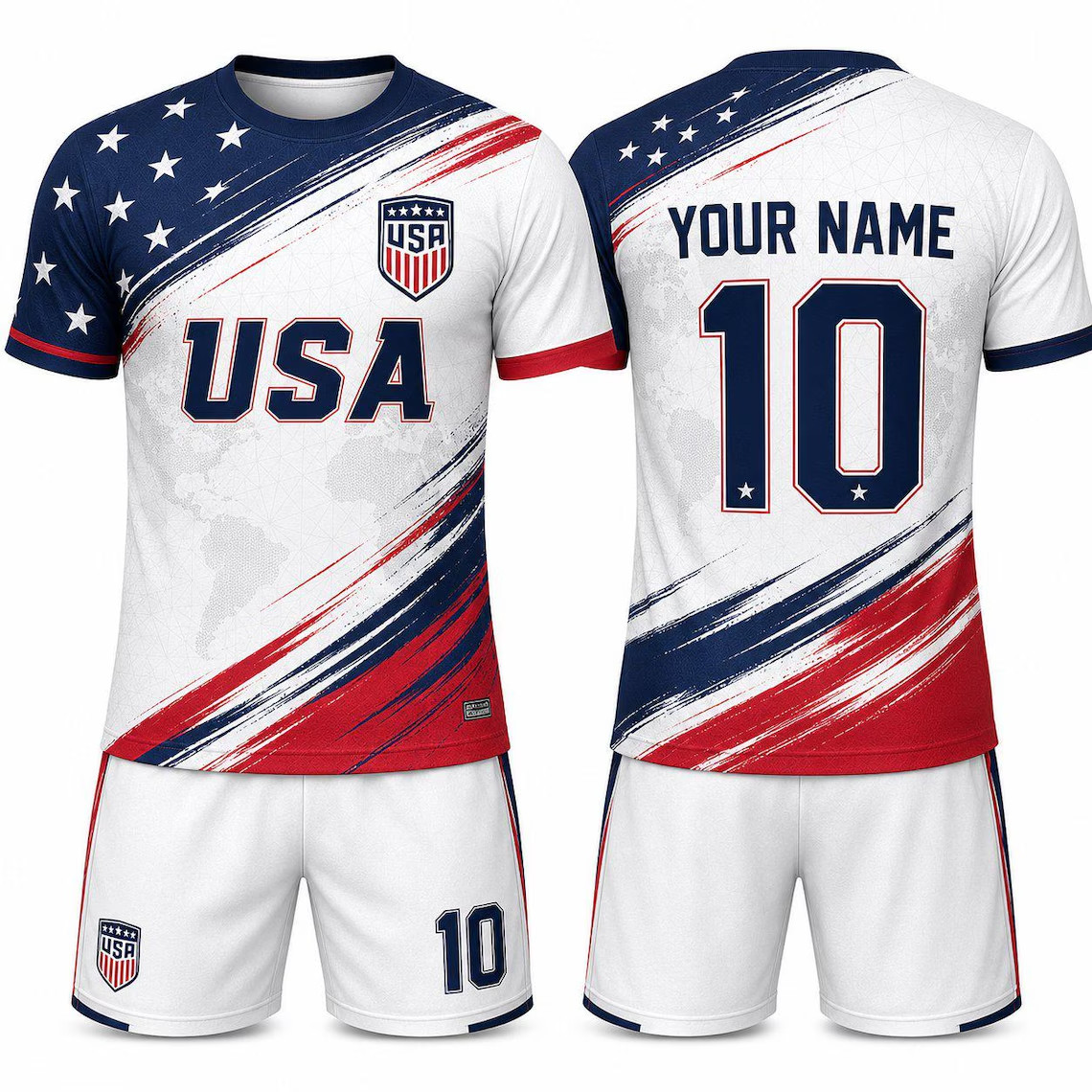 Personalized USA 2026 Soccer Jersey, Custom Name Number America Shirt (S-5XL)