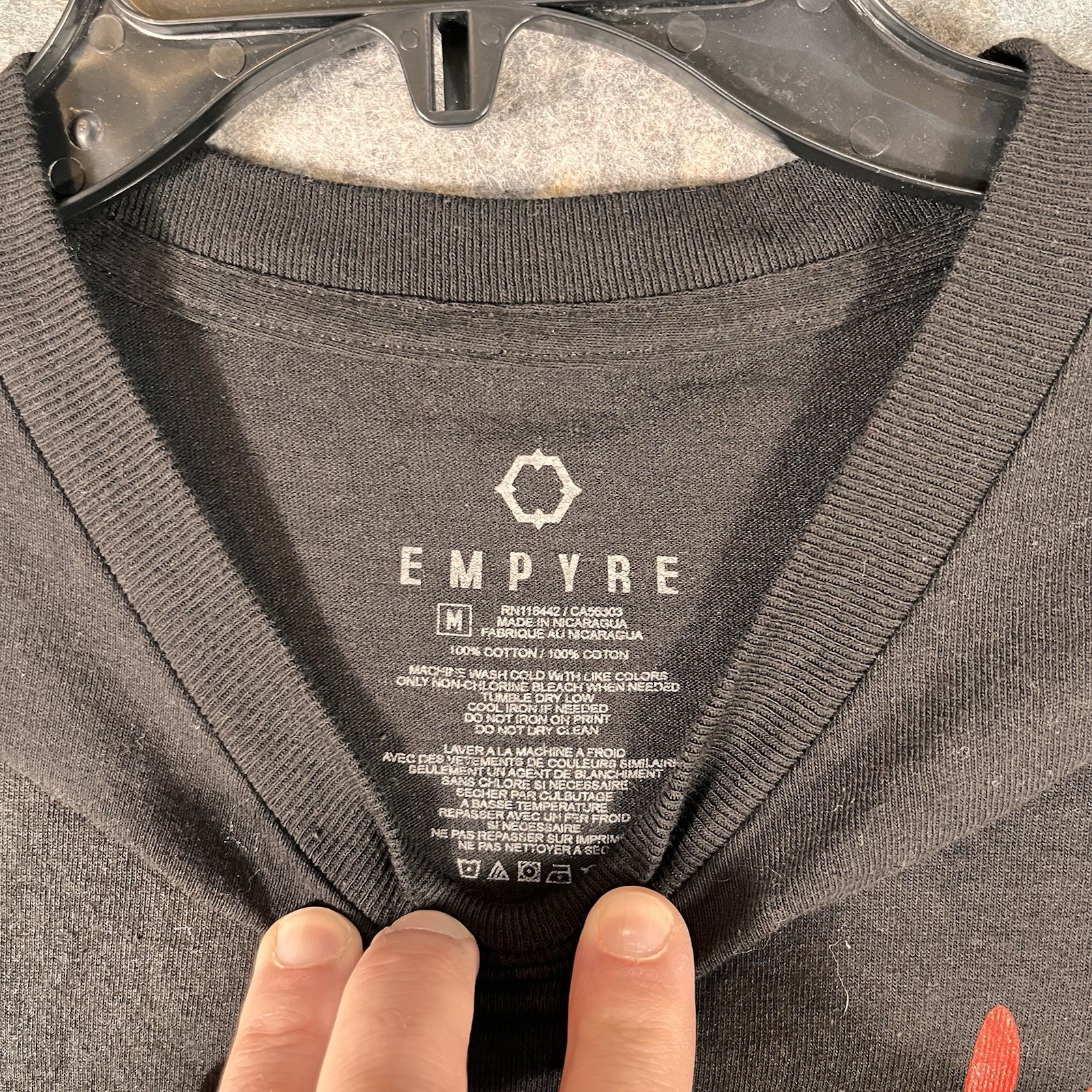 Empyre mens y2k streetwear t shirt size Medium