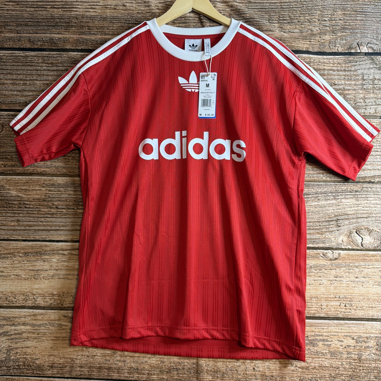 Adidas Originals Adicolor Trefoil Poly Better Scarlet Red IM9458 Men&rsquo;s Medium