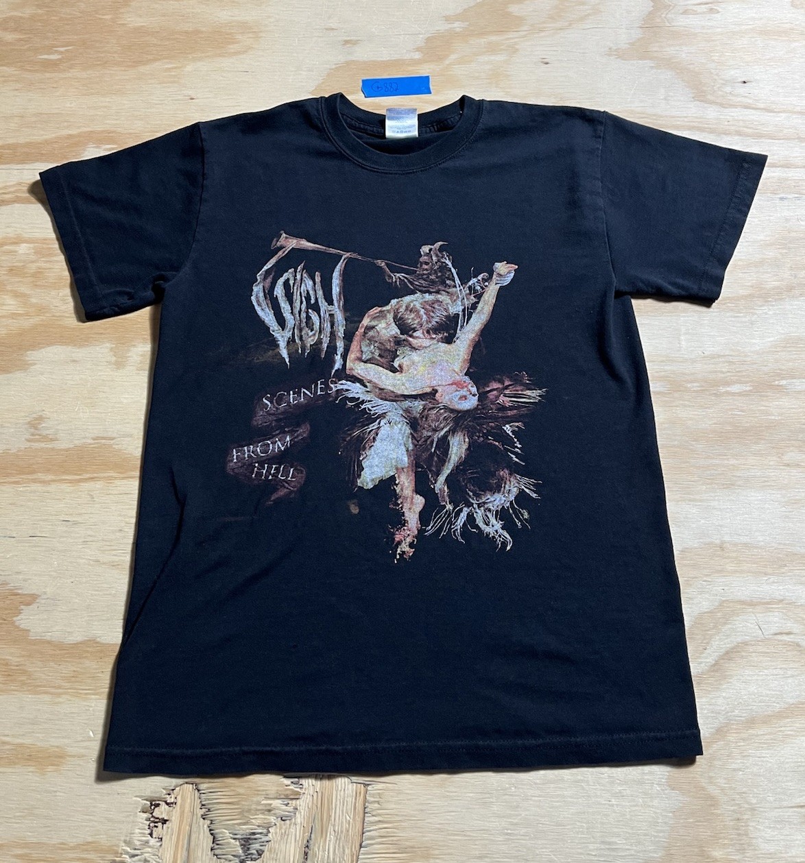 SIGH band Scenes From Hell T-Shirt Small 2010 Japanese Black Metal SHIKI Scorn