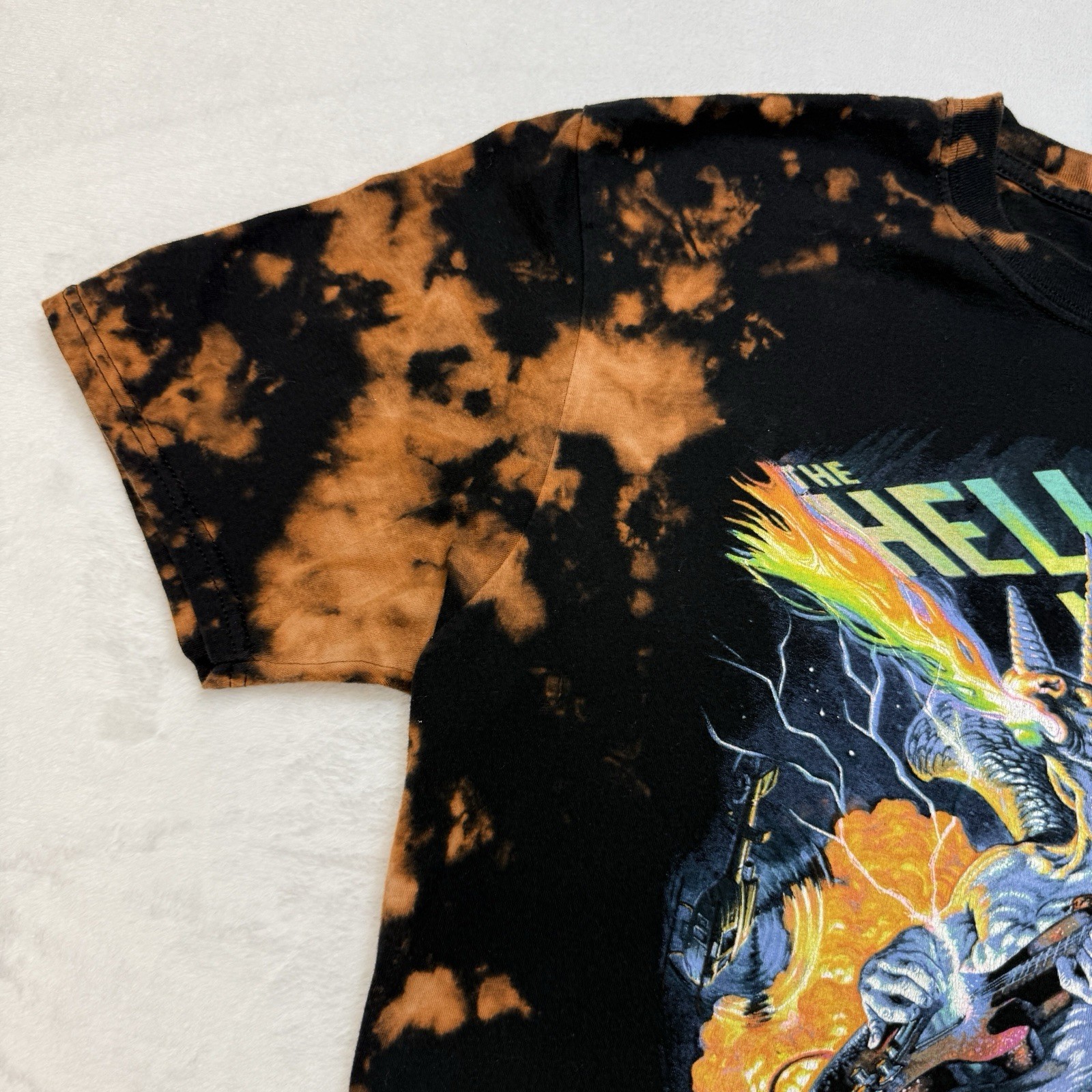 Green Day Hella Mega Tour Shirt L Bleach Tie Dye Fall Out Boy Weezer