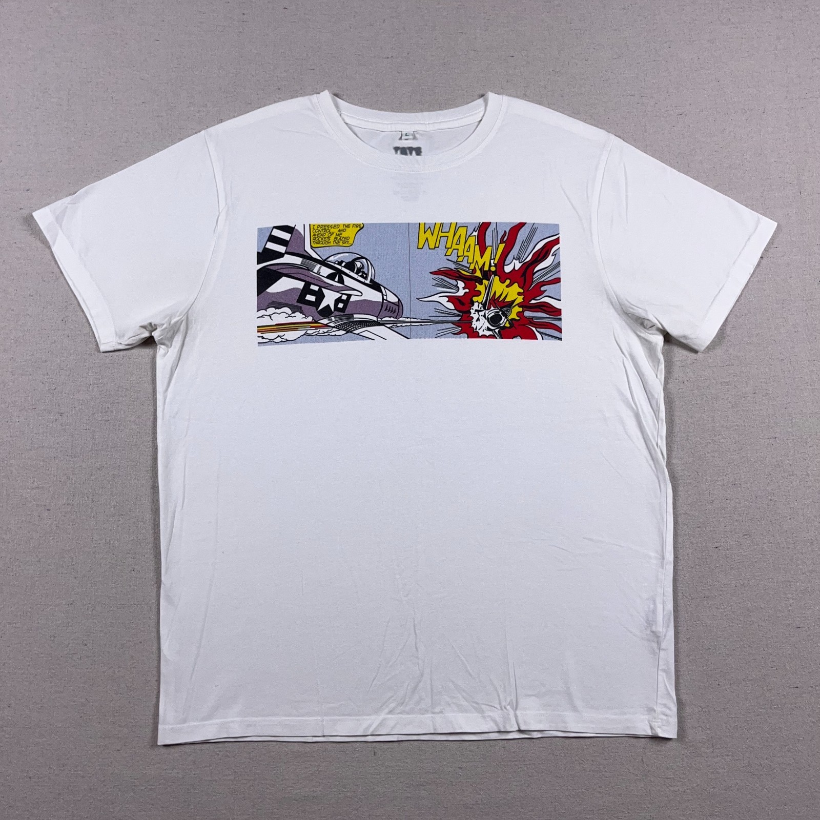 Roy Lichtenstein T Shirt Mens Large Tate Modern Whaam! 1963 Pop Art 2017