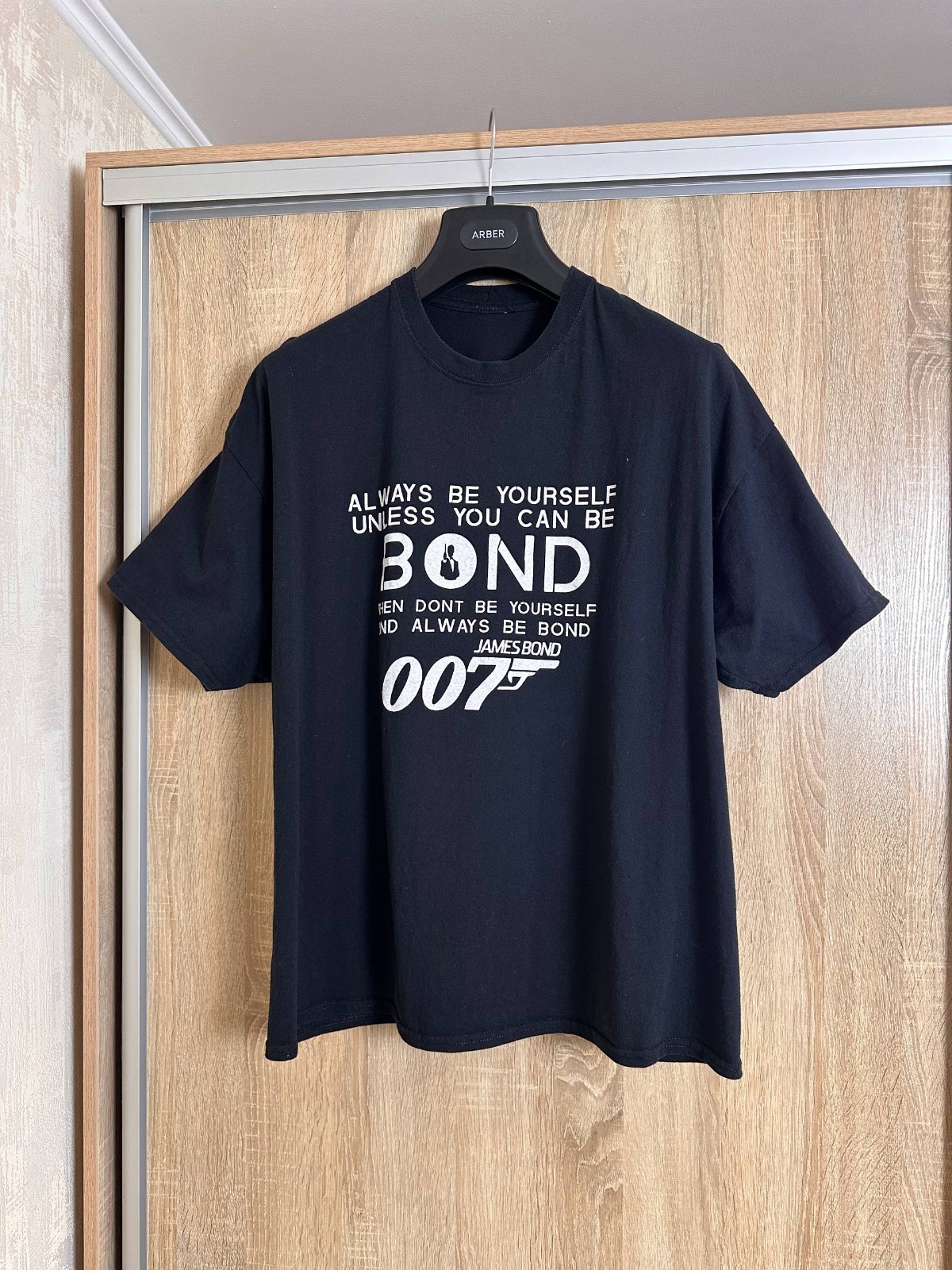 RARE James Bond Agent 007 Vintage Movie T Shirt Mens Size XL Black