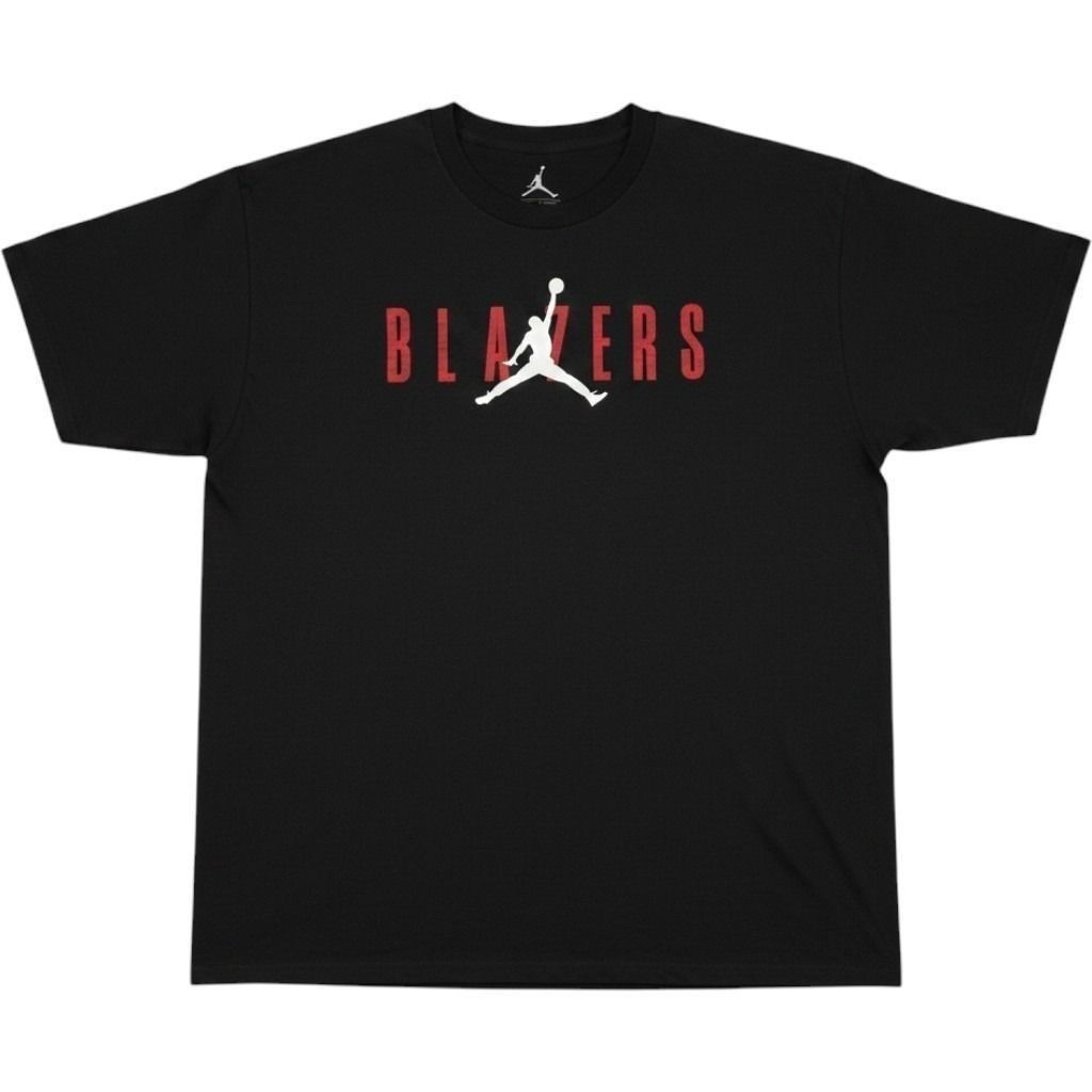 Nike Jordan Portland Trail Blazers T Shirt Mens XXL Black NBA Jumpman GraphicTee