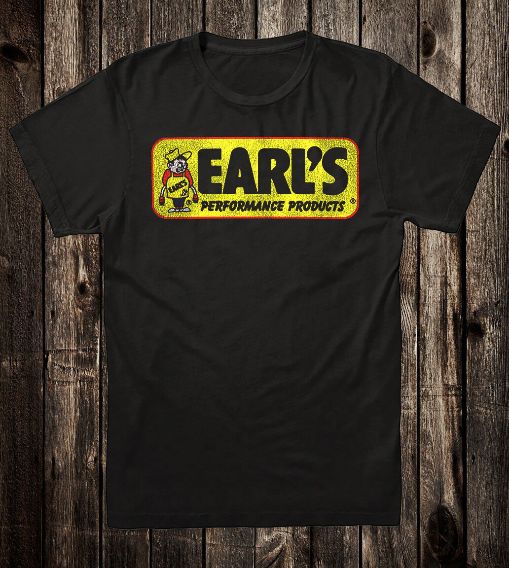 Retro Hot Rod Tee T Shirt Drag Race Racing Speed Shop Earl&rsquo;s Performance Parts