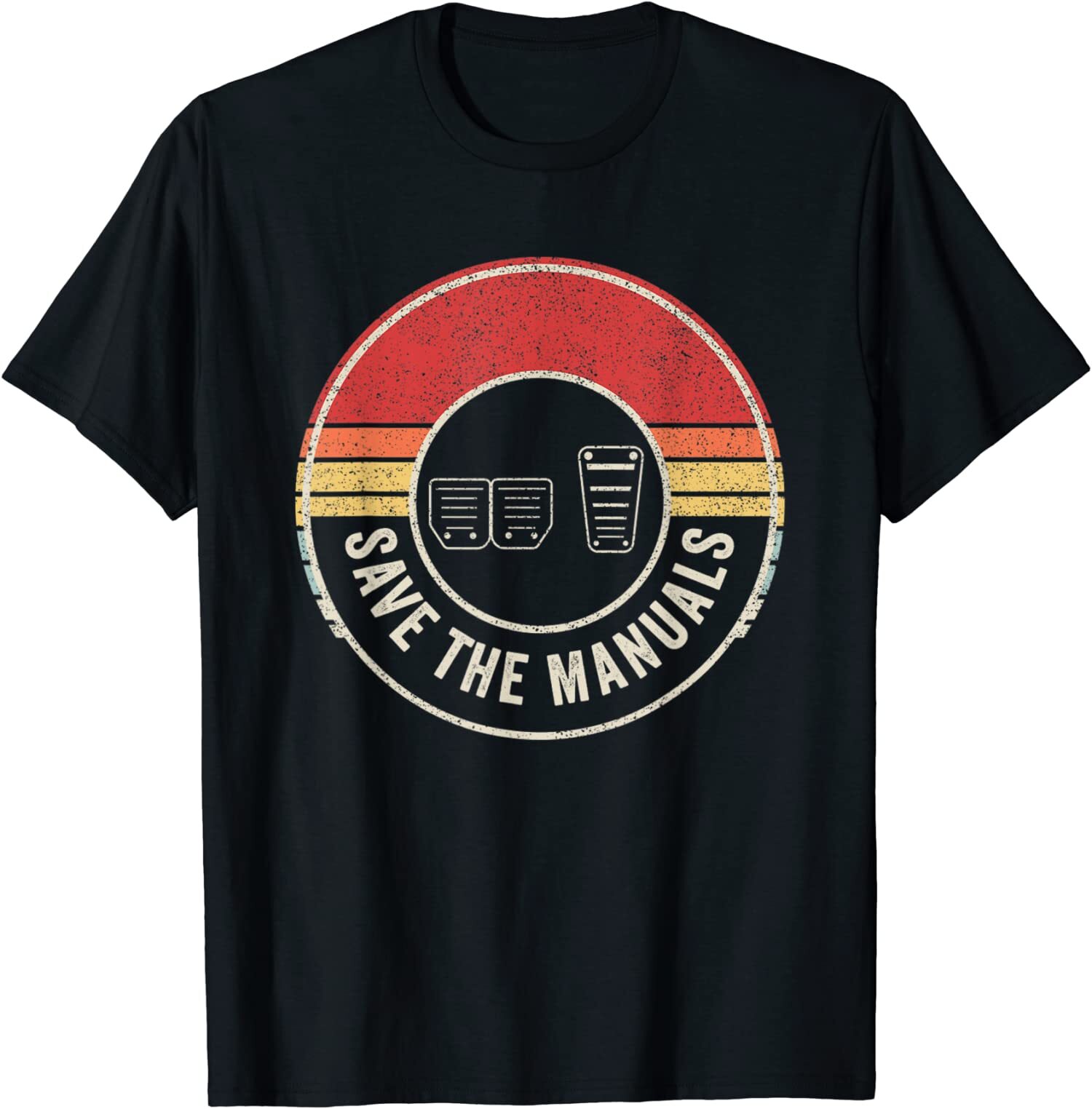 NEW LIMITED Car Lover Gift Vintage Retro Save The Manuals Stick Shift T-Shirt