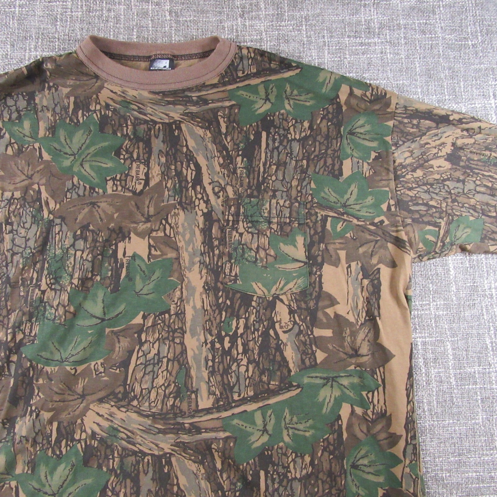 Ace Sportswear Camo Shirt Mens 2XL « Made in the USA » Hunting Camping Casual