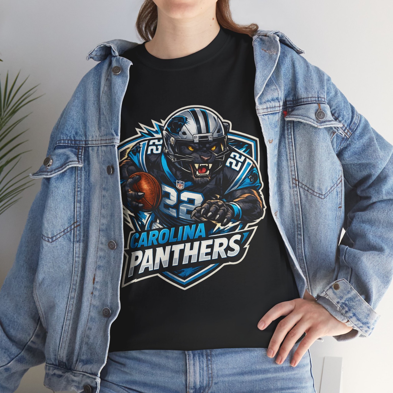 Carolina Panthers Art STYLE LOGO UNISEX T Shirt Football Tee