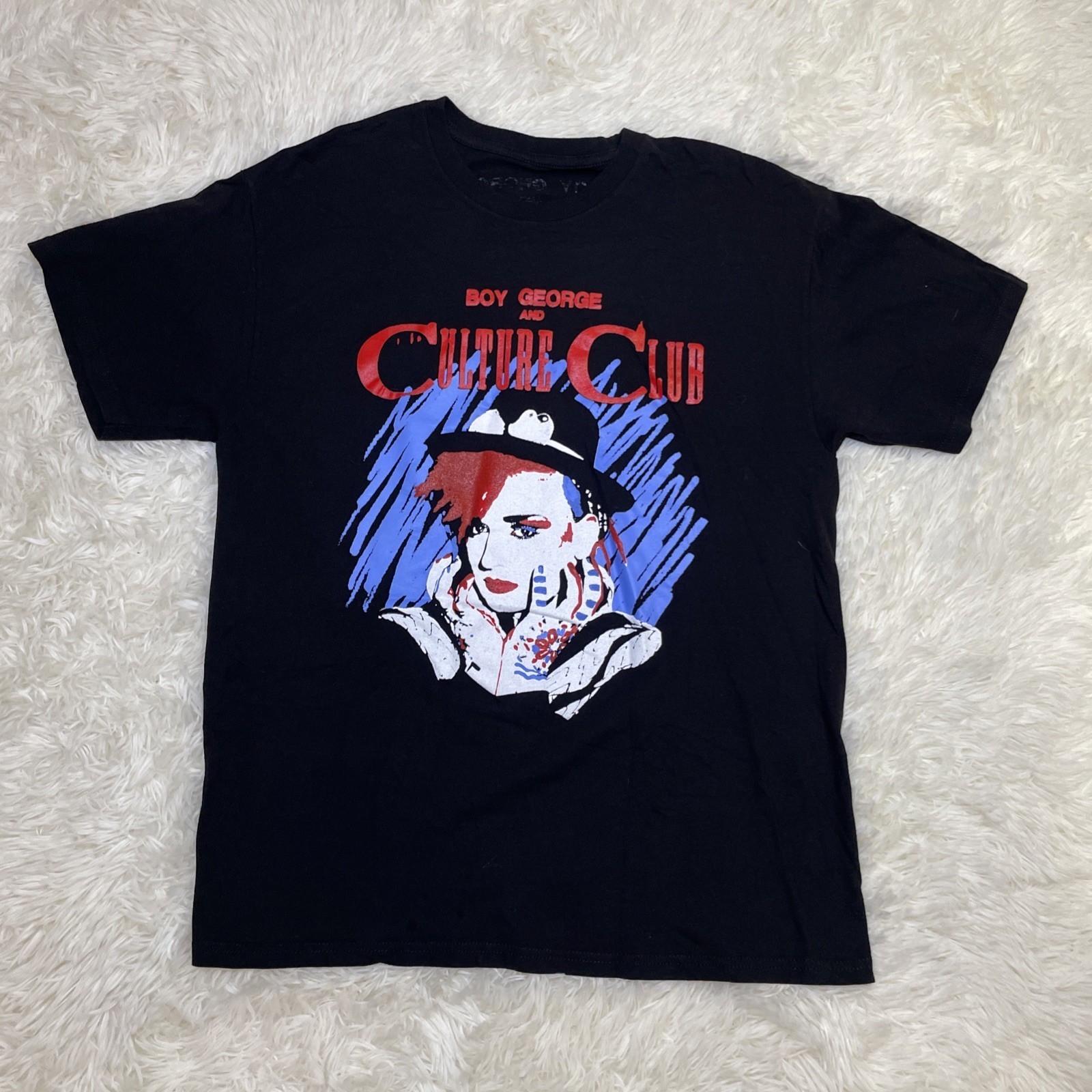 VTG Boy George And Culture Club 2003 Black Concert T-shirt NZ220 FREE SHIPPING
