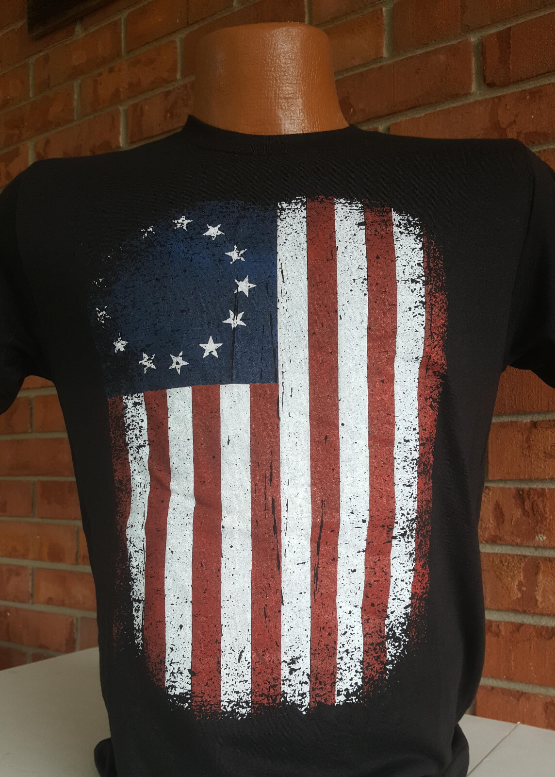 Besty Ross Flag T-Shirt Super Soft Tee Poly Rich 65/35 Blend