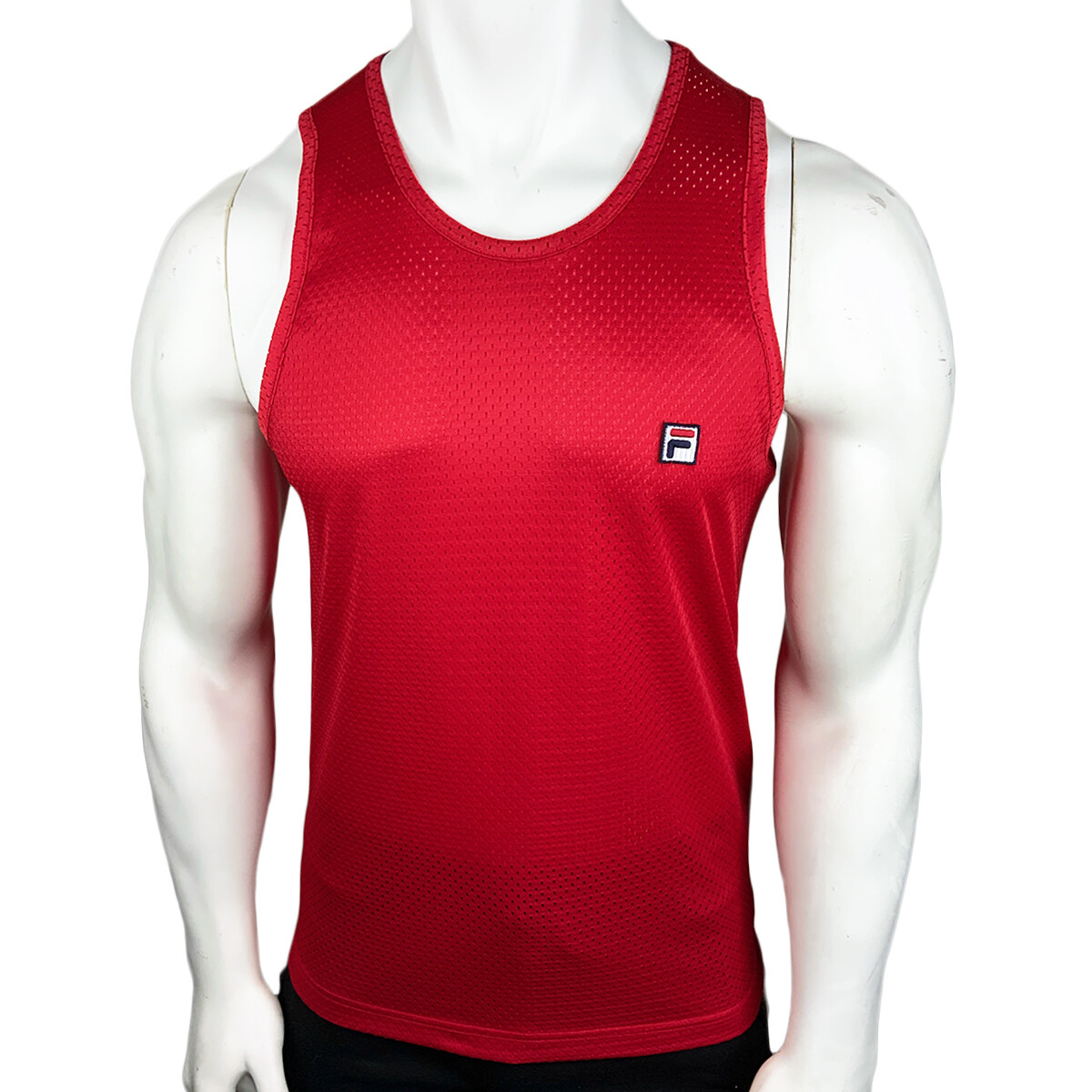 NWT FILA MSRP $34.99 MEN&rsquo;S RED CREW NECK SLEEVELESS TANK TOP T-SHIRT SIZE S