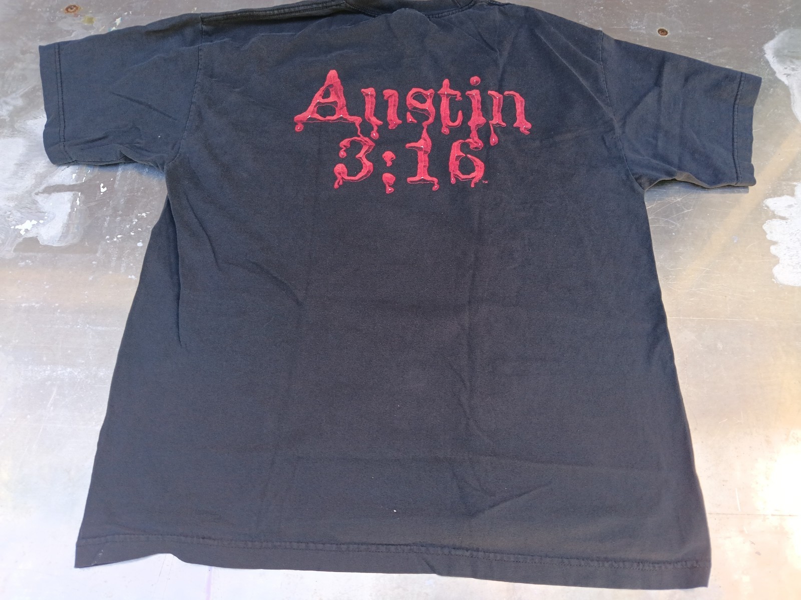 Vintage Stone Cold Steve Austin 3:16 WWF Wrestling Skull T-Shirt Mens XL AAA 90s