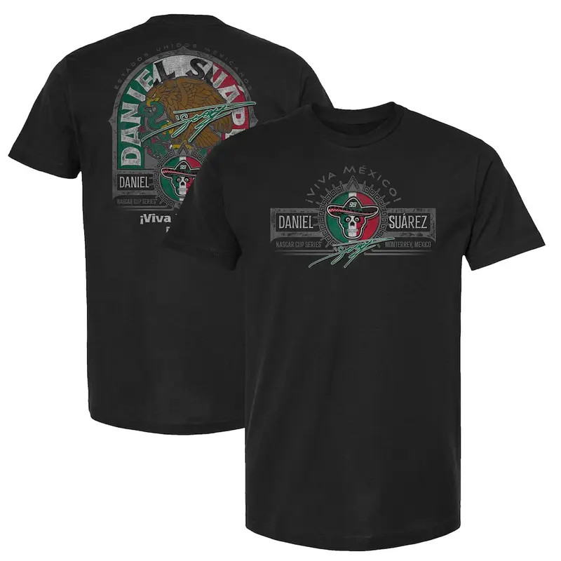 Daniel Suarez Mexican Eagle Skull Racing NASCAR Graphic T-Shirt Fan Gift